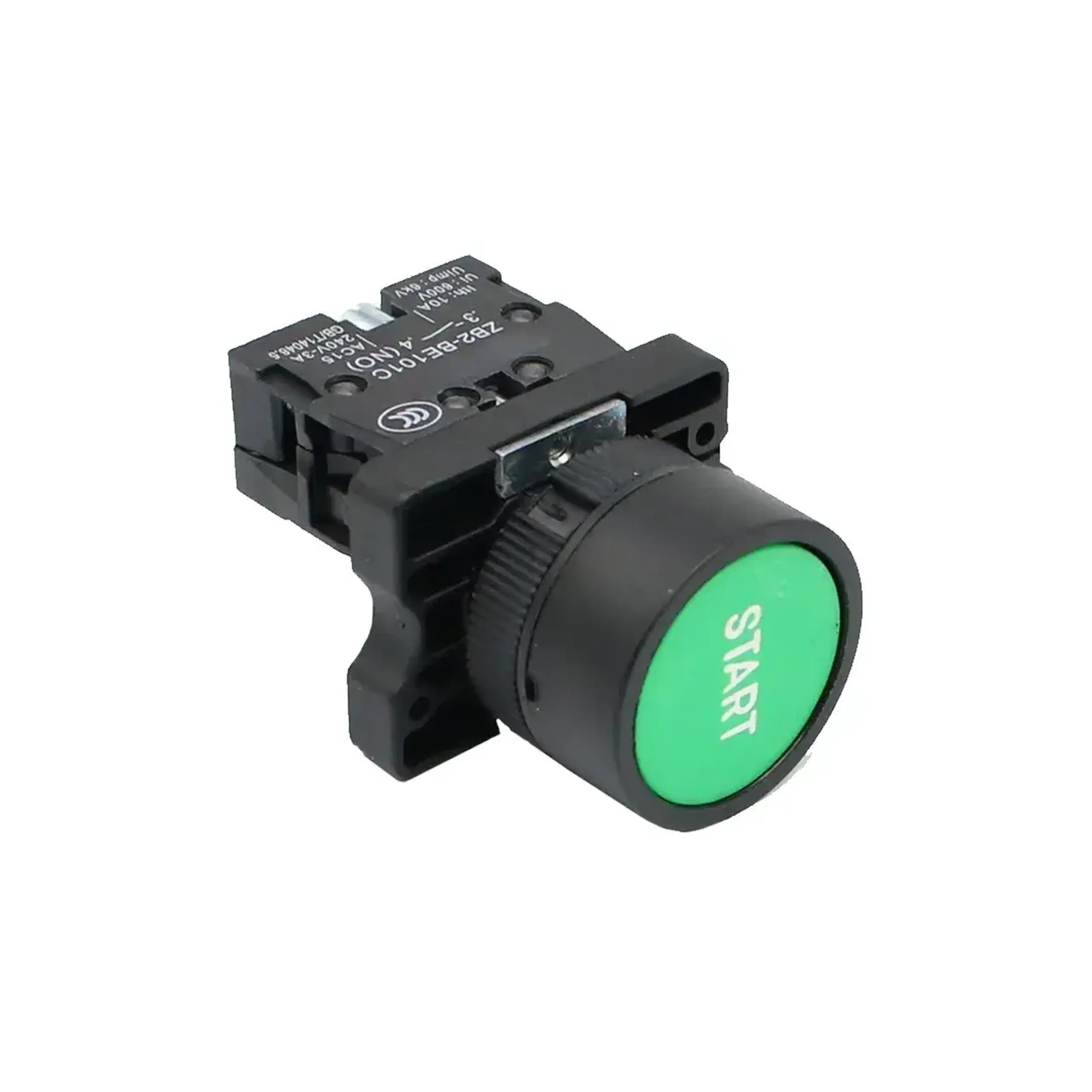 Buton "Start" Himel HLAY2 1 NO 240 V 10 A IP40 verde