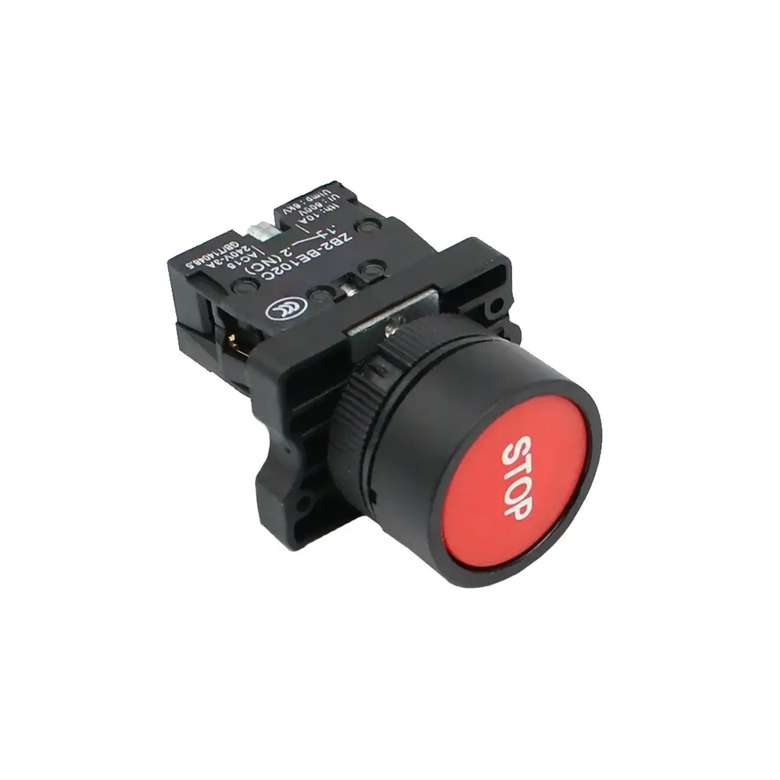 Buton "Stop" Himel HLAY2 1 NO 240 V 10 - 100 A IP40 roșu