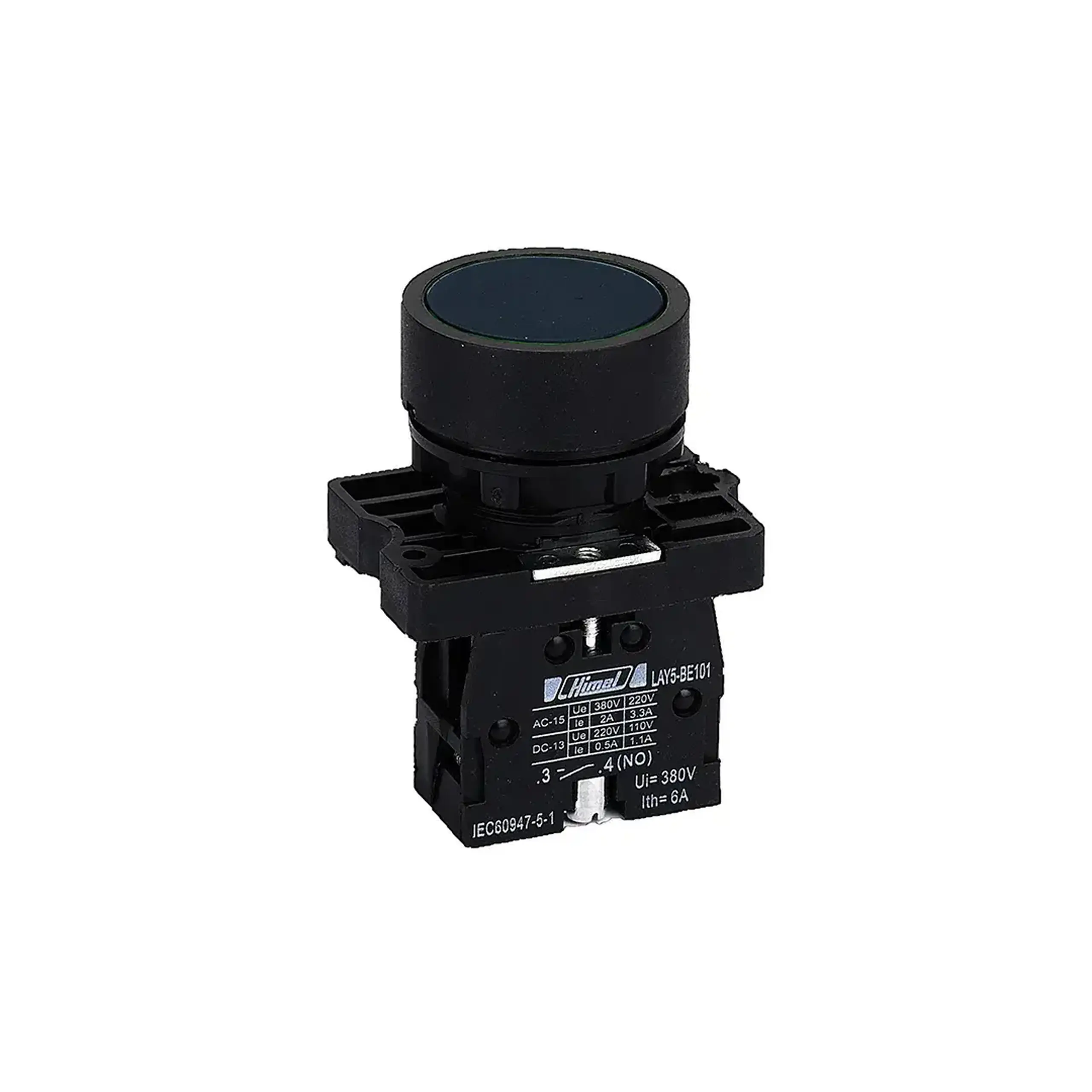 Buton Himel HLAY2EA25 1 NO + 1 NC 380 V 6 A IP20 negru