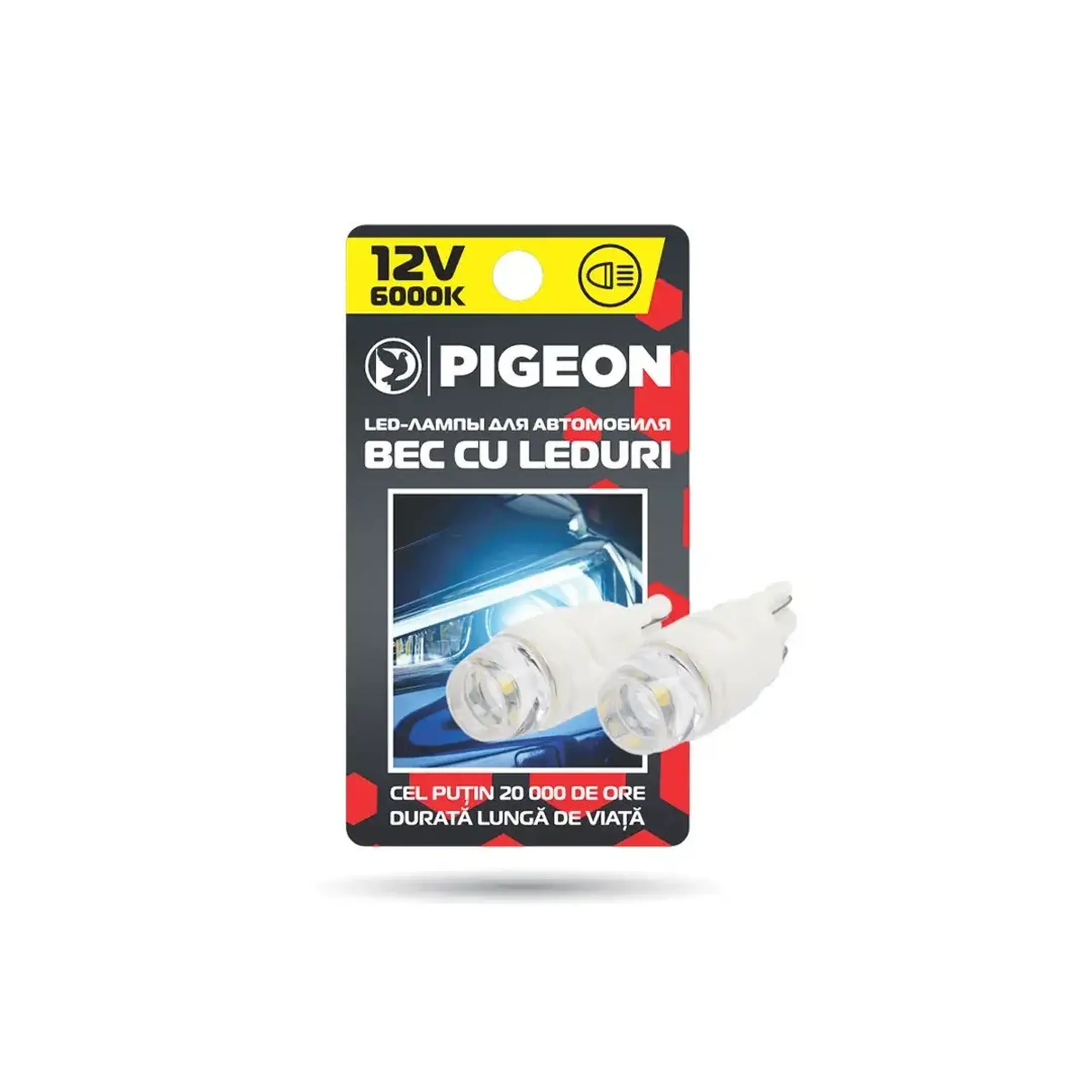 Bec auto LED gabarit 12 LED 6000 K 12 V Pigeon