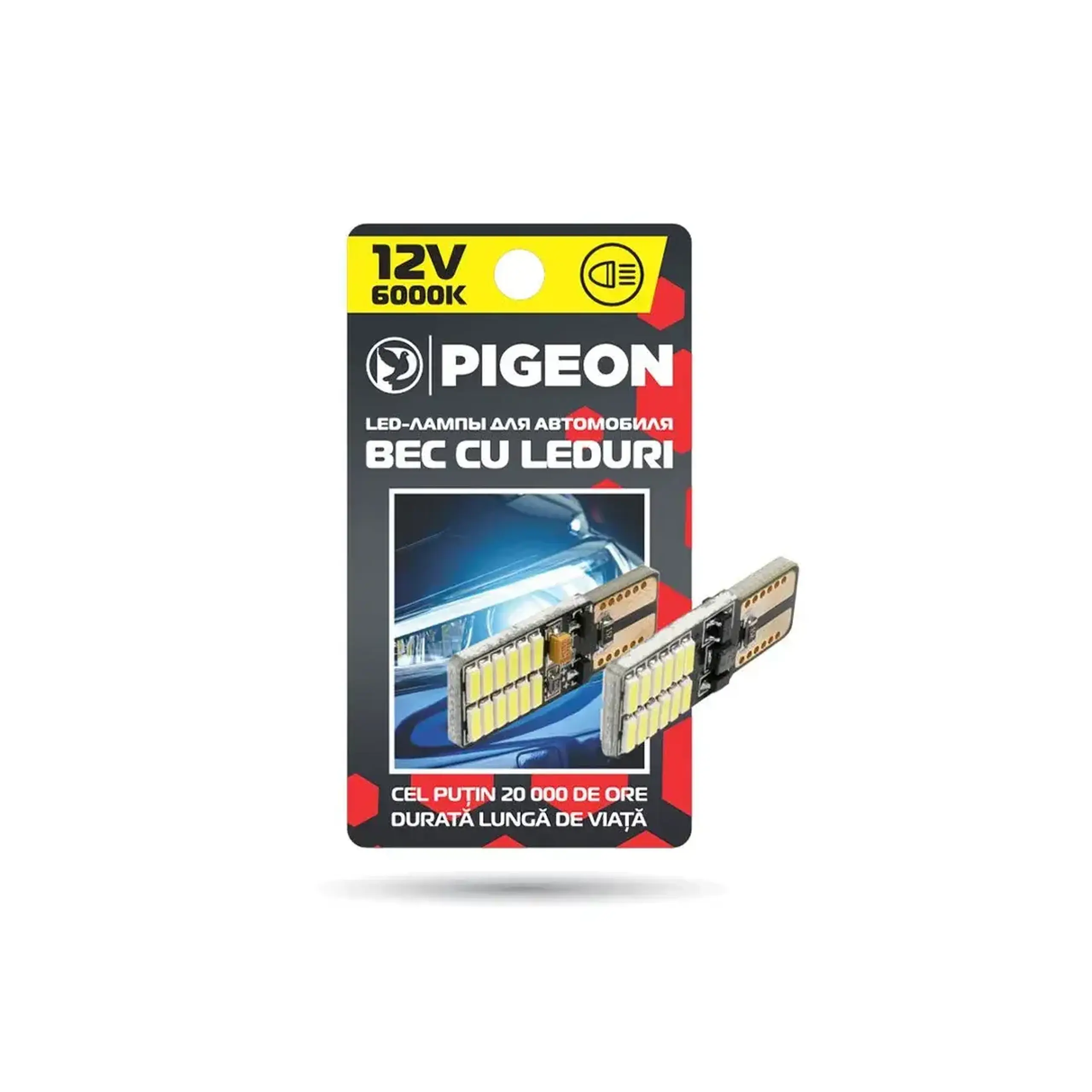 Bec auto LED gabarit 24 LED 6000 K 12 V Pigeon