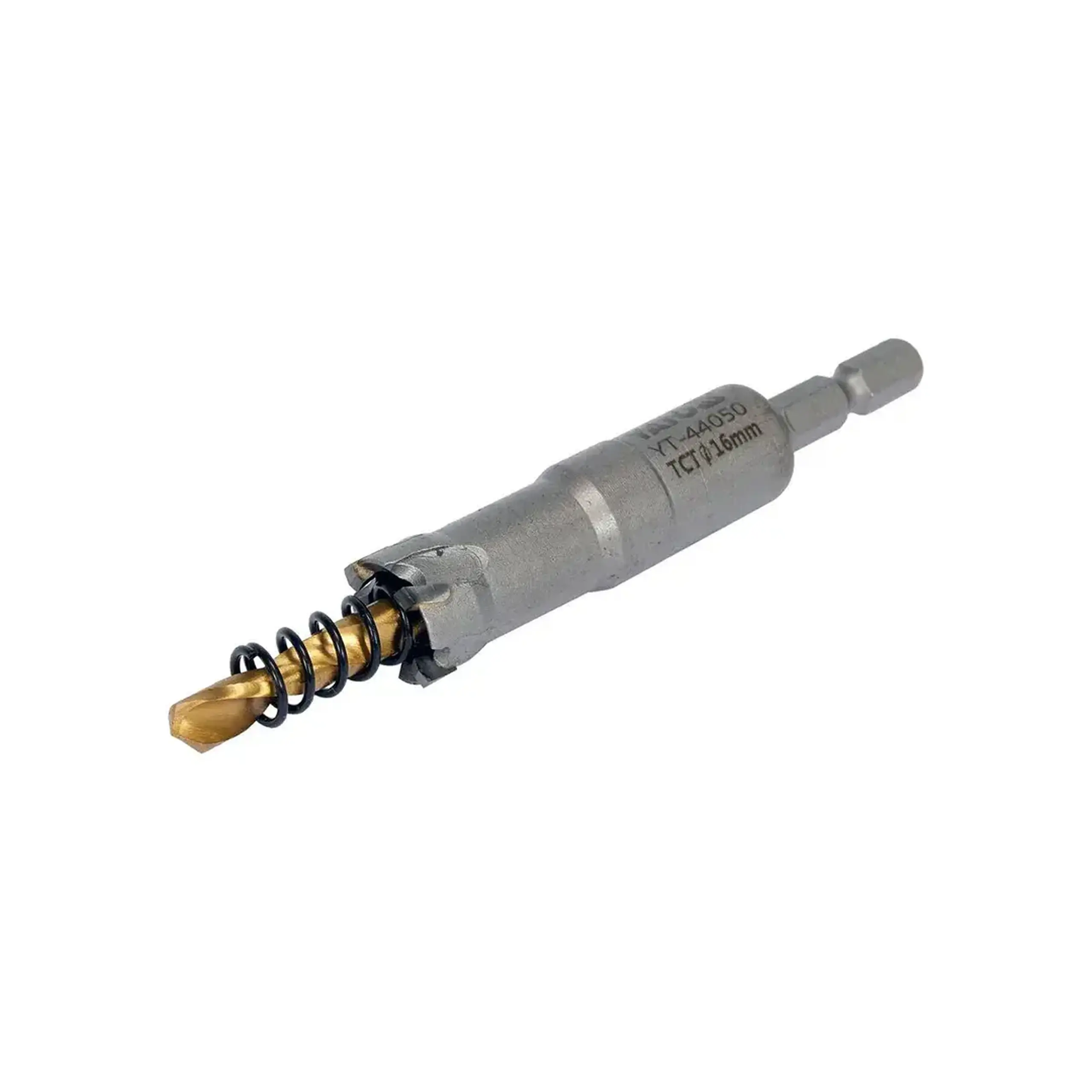 Carotă TCT cu burghiu central pentru metal 16 mm Hexagonal Yato - Diametru 16 mm