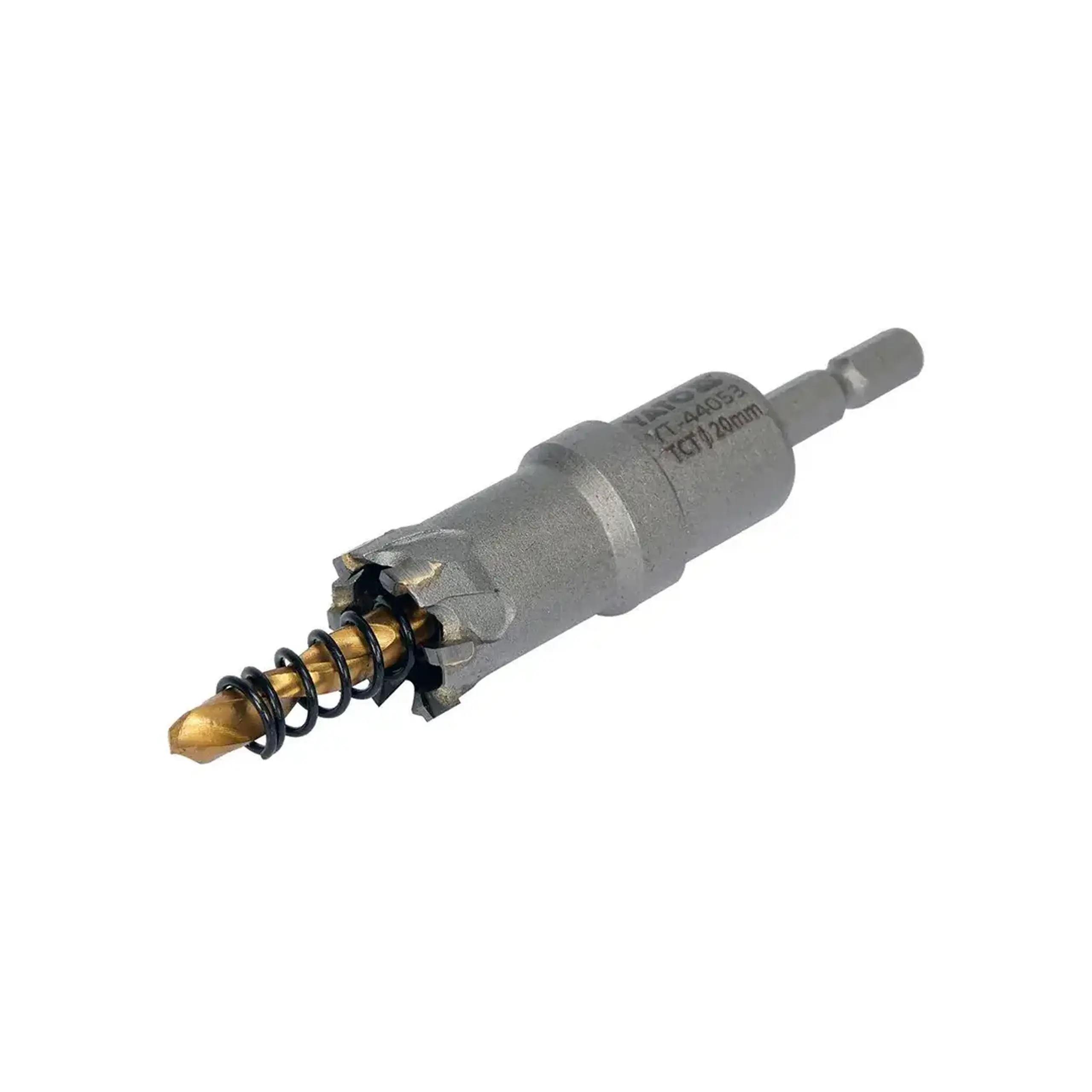 Carotă TCT cu burghiu central pentru metal 16 mm Hexagonal Yato - Diametru 20 mm