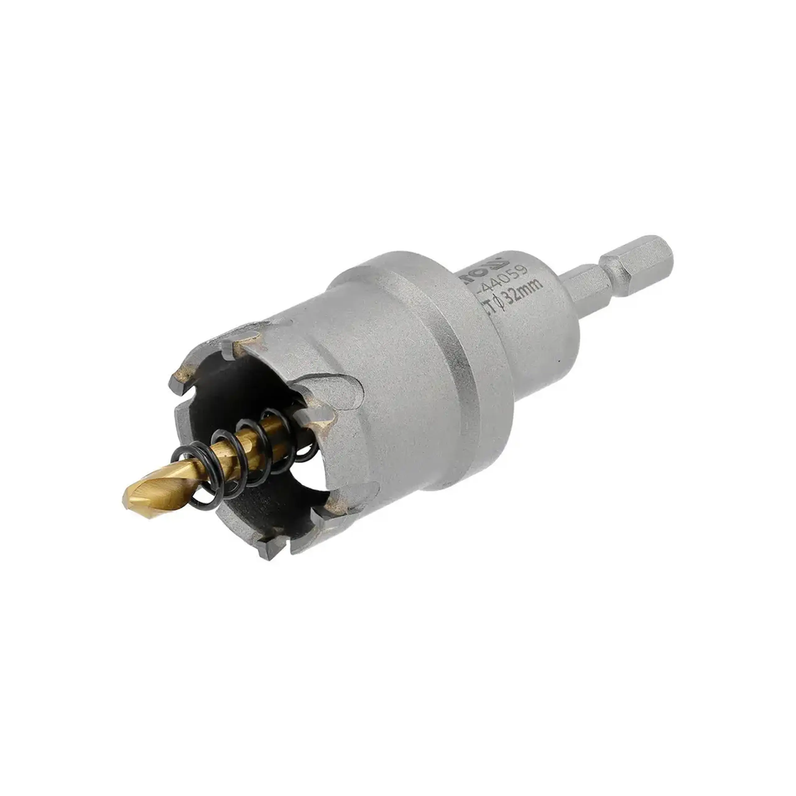 Carotă TCT cu burghiu central pentru metal 16 mm Hexagonal Yato - Diametru 32 mm