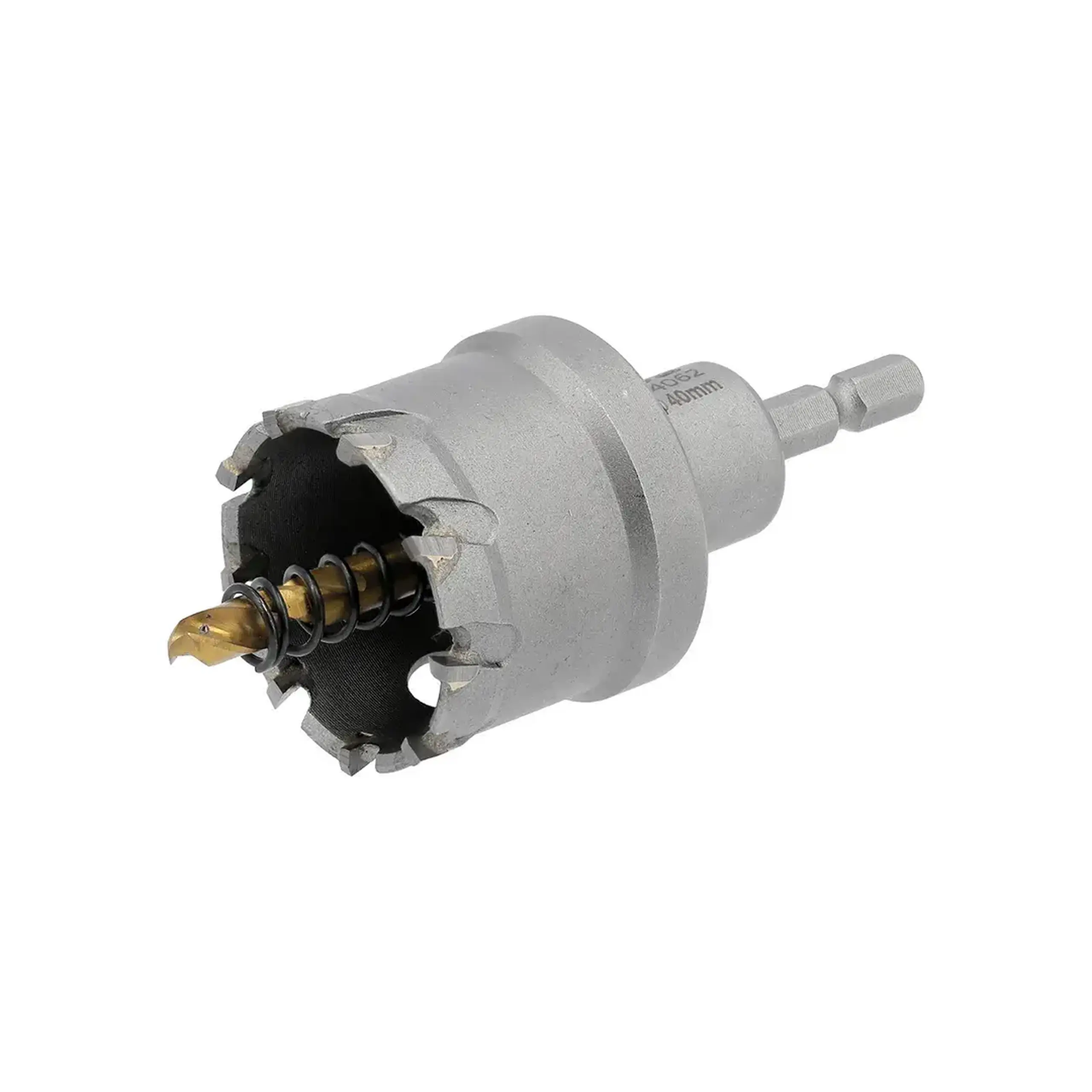Carotă TCT cu burghiu central pentru metal 16 mm Hexagonal Yato - Diametru 40 mm