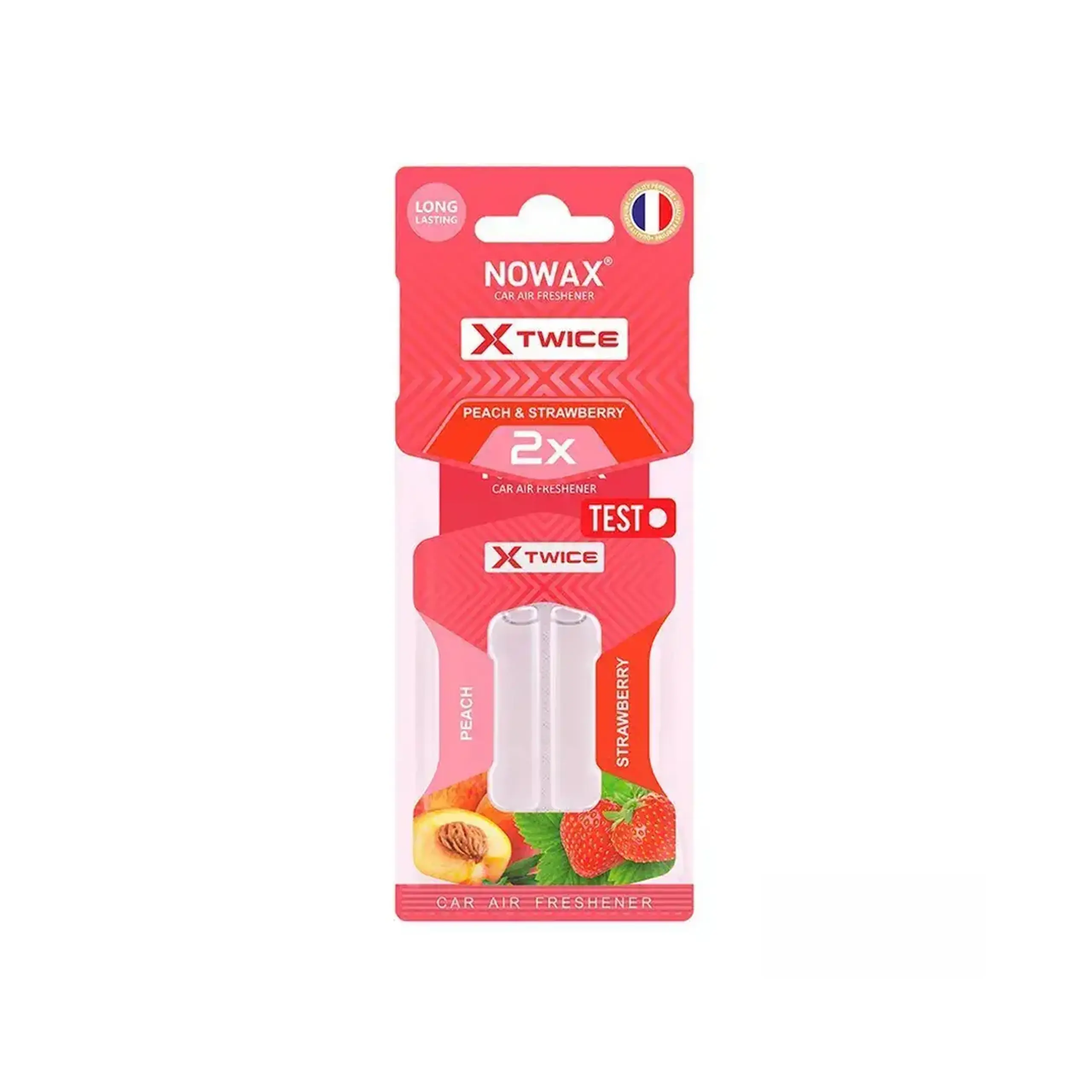 Aromatizator Nowax Strawberry & Peach
