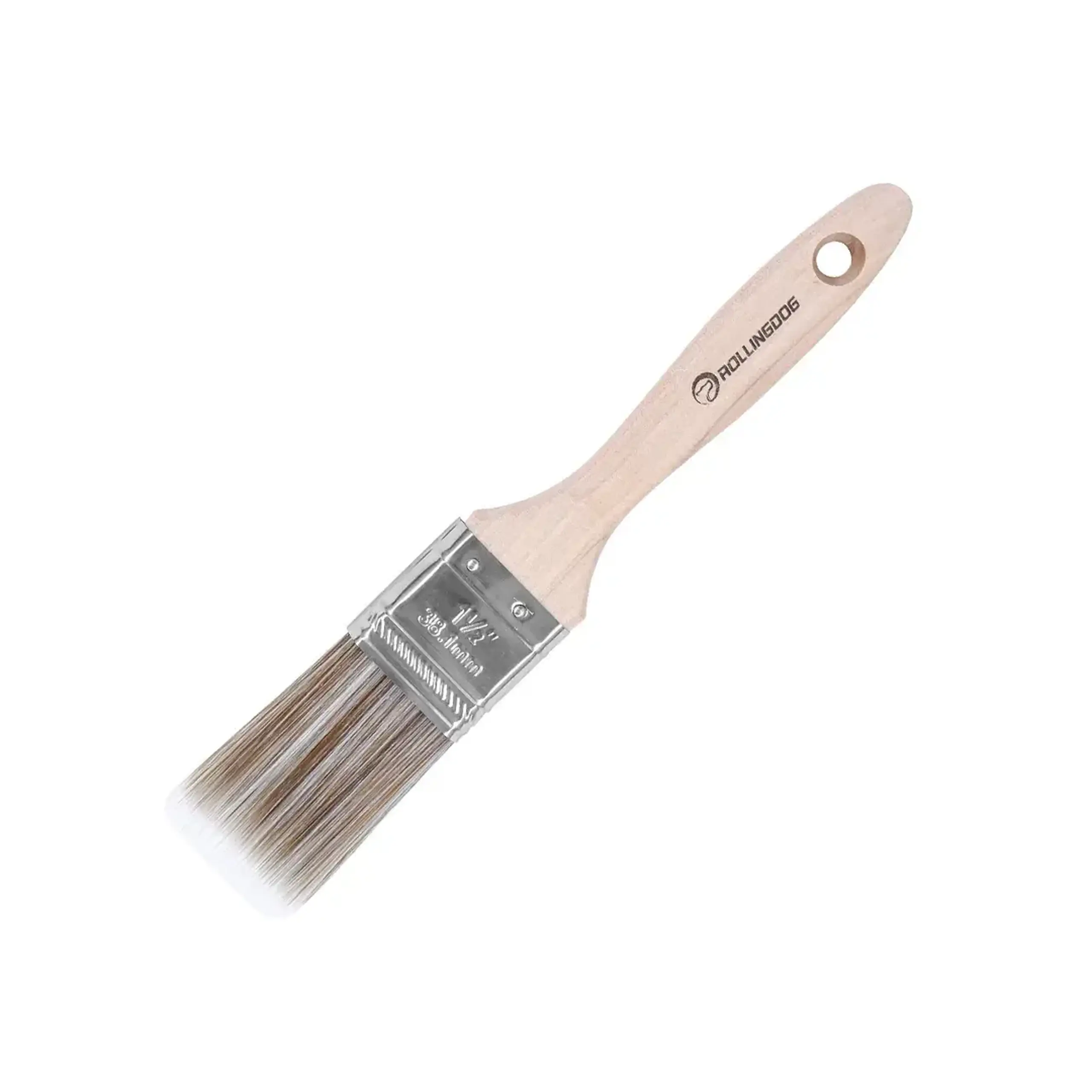 Pensulă cu mâner din lemn BEAVER-TAIL 56 x 25 mm Rollingdog - Dimensiuni (L x W x H x Ø) 64 x 38 mm