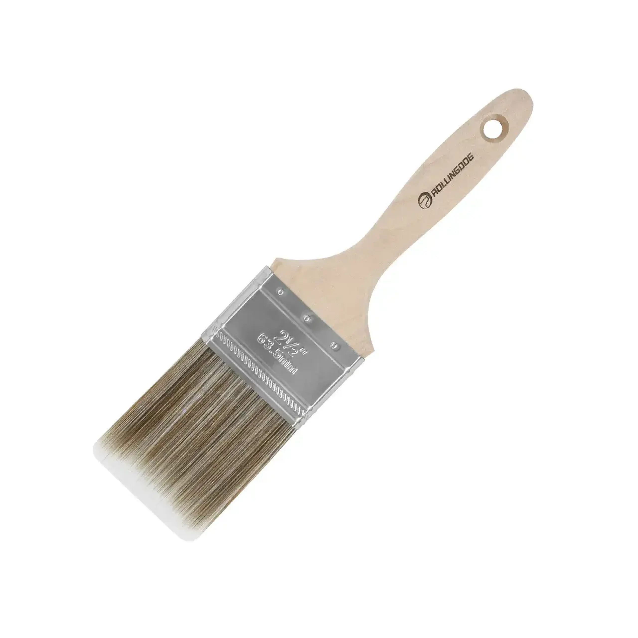 Pensulă cu mâner din lemn BEAVER-TAIL 56 x 25 mm Rollingdog - Dimensiuni (L x W x H x Ø) 75 x 64 mm