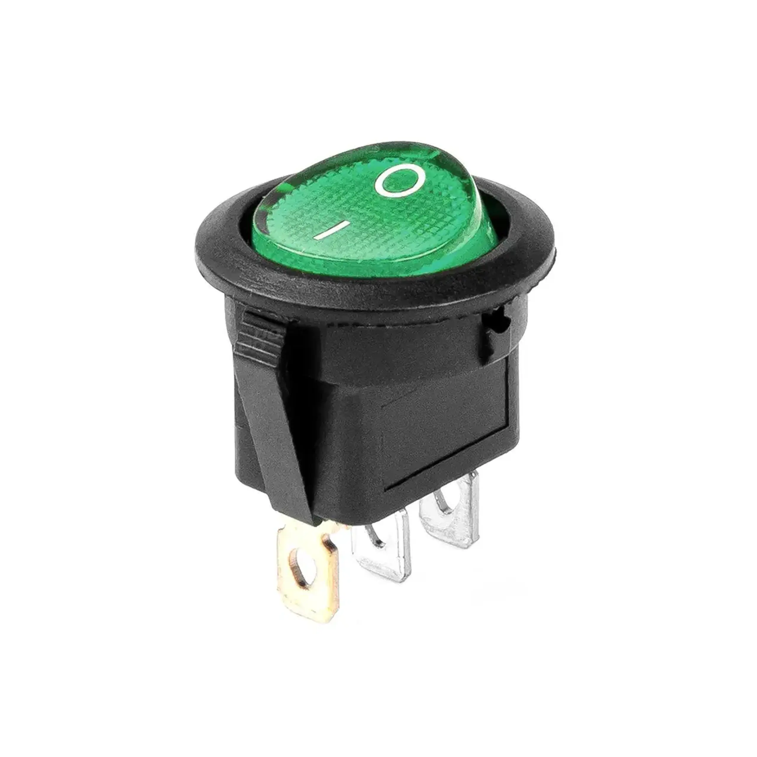 Întrerupător mini 12/24 V 20 A Verde AMiO