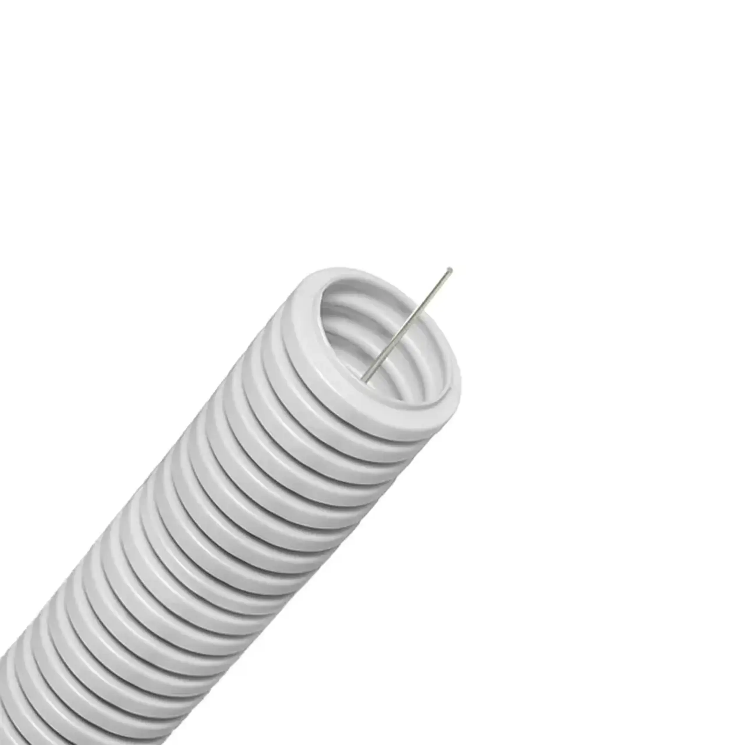 Tub gofrat cu sondă 320N 32 mm Alb