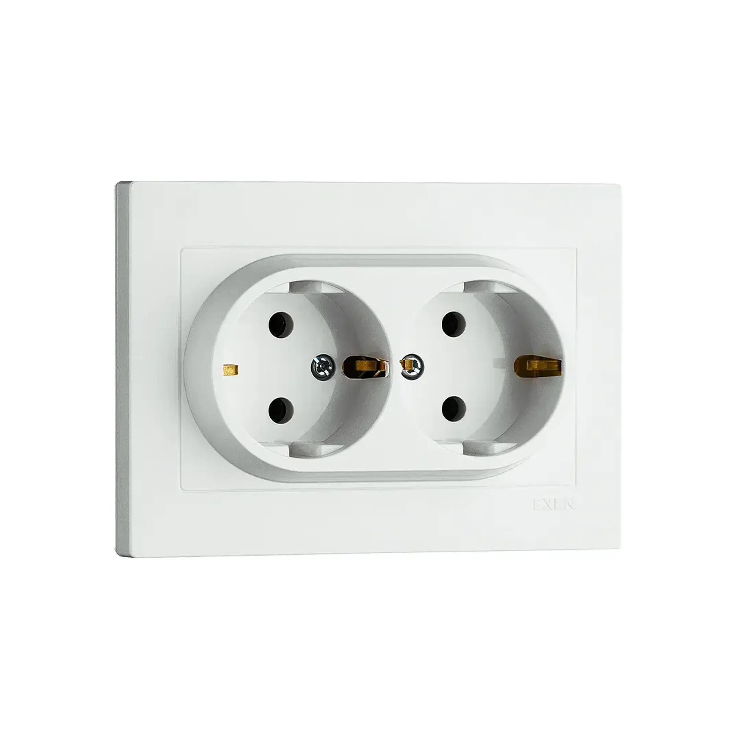 Priză dublă KARELL 16 A 220 - 240 V Alb Exen Elektrik - Nr. Poli 2P + E