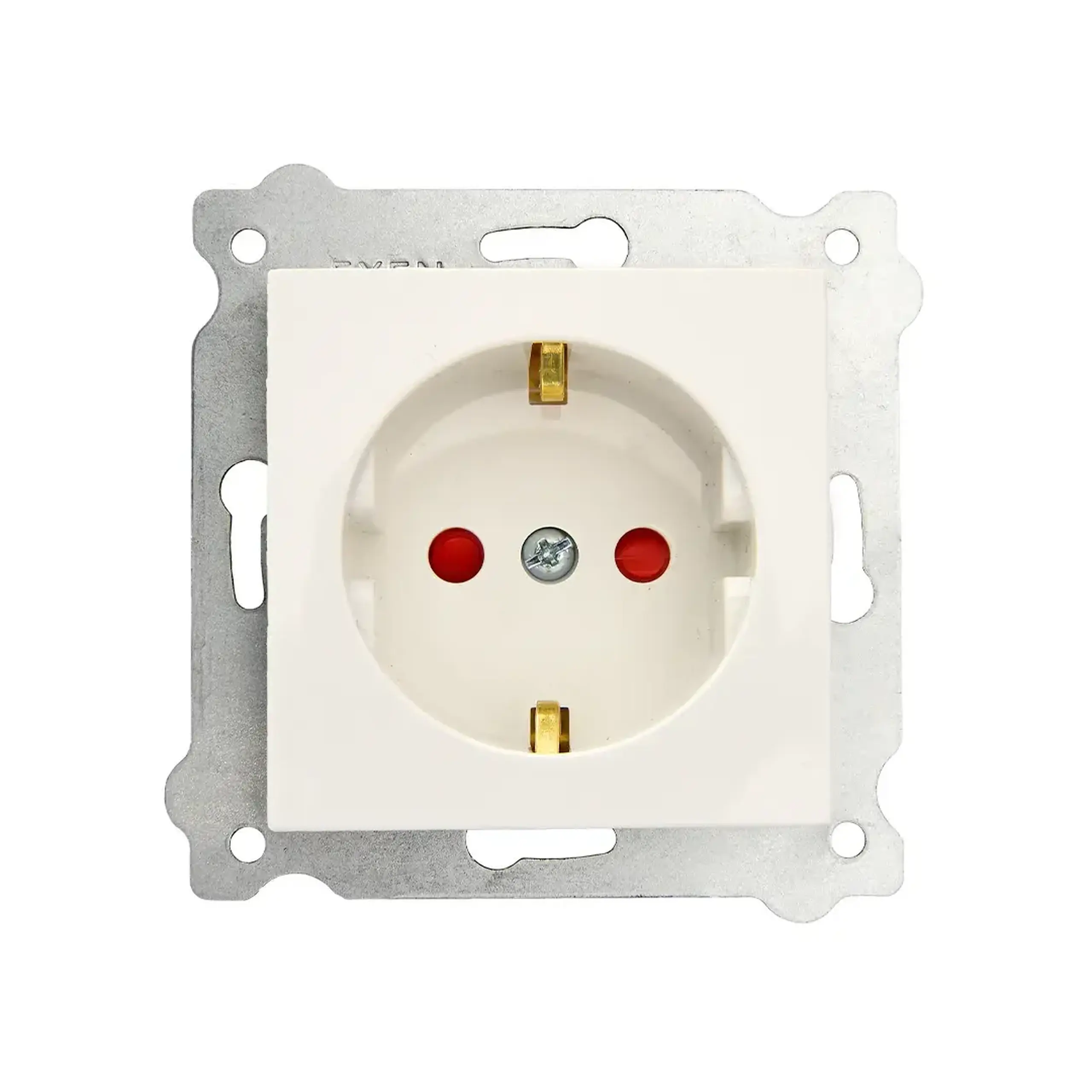 Priză cu împământare și obturator KARELL 16 A 220 - 240 V Alb Exen Elektrik