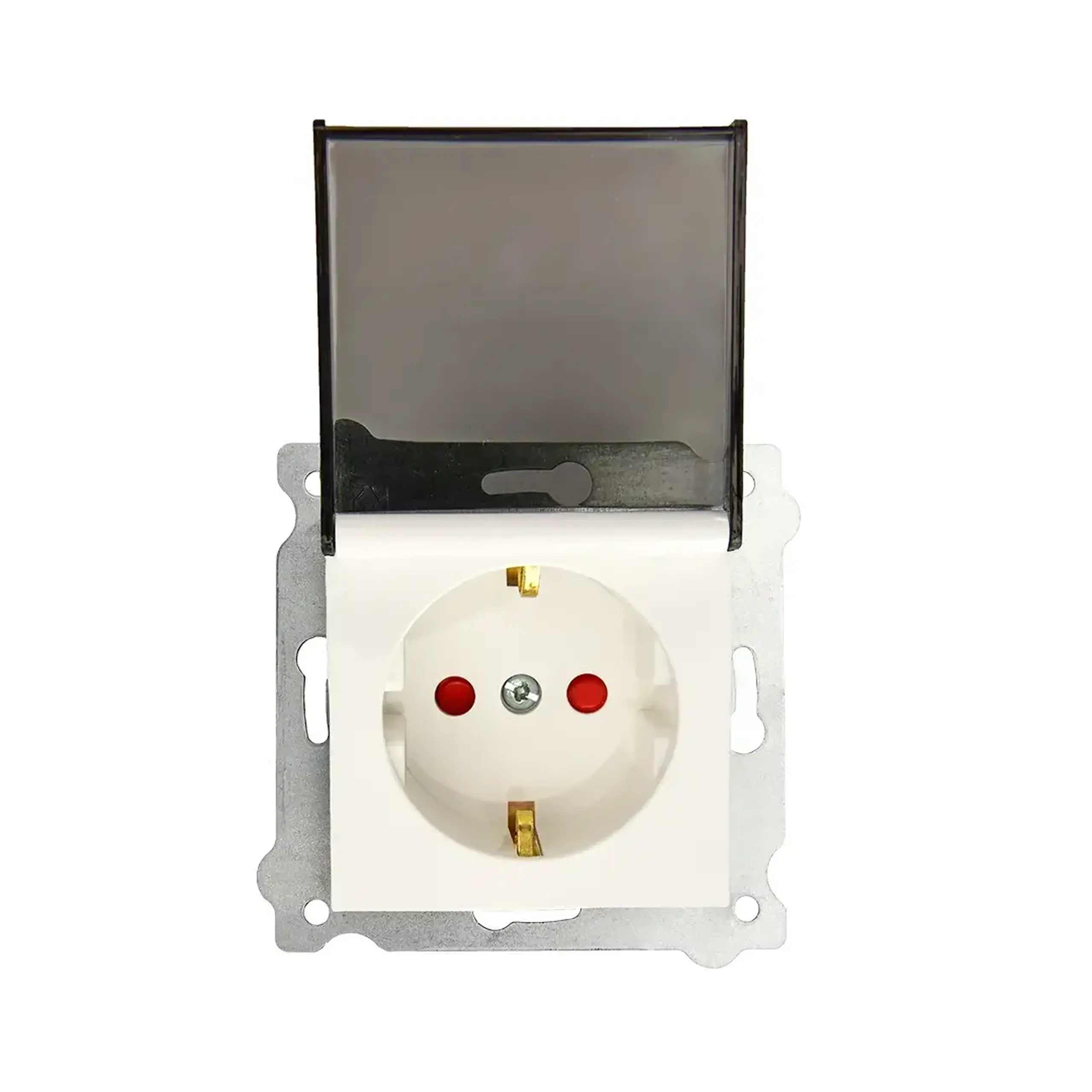 Priză cu obturator și capac KARELL 16 A 220 - 240 V Alb Exen Elektrik