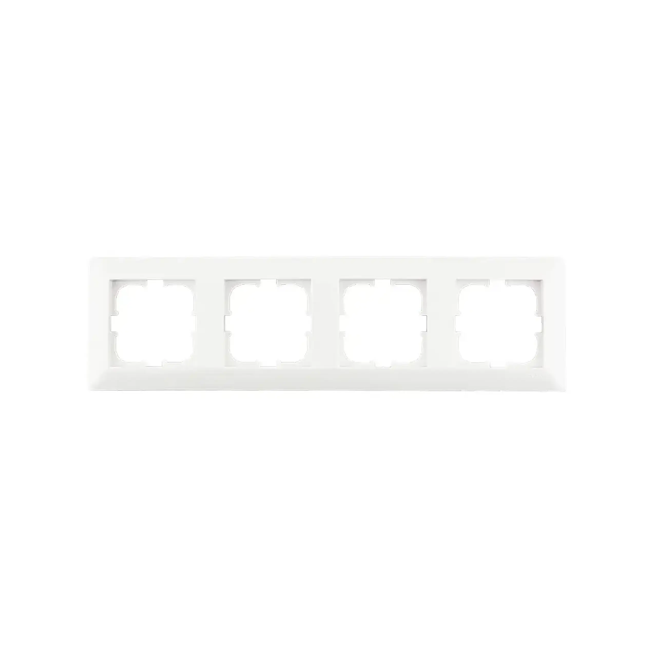Ramă cu 4 locuri ODAK Alb Exen Elektrik - Dimensiuni (L x W x H x Ø) 296 x 83 x 10 mm