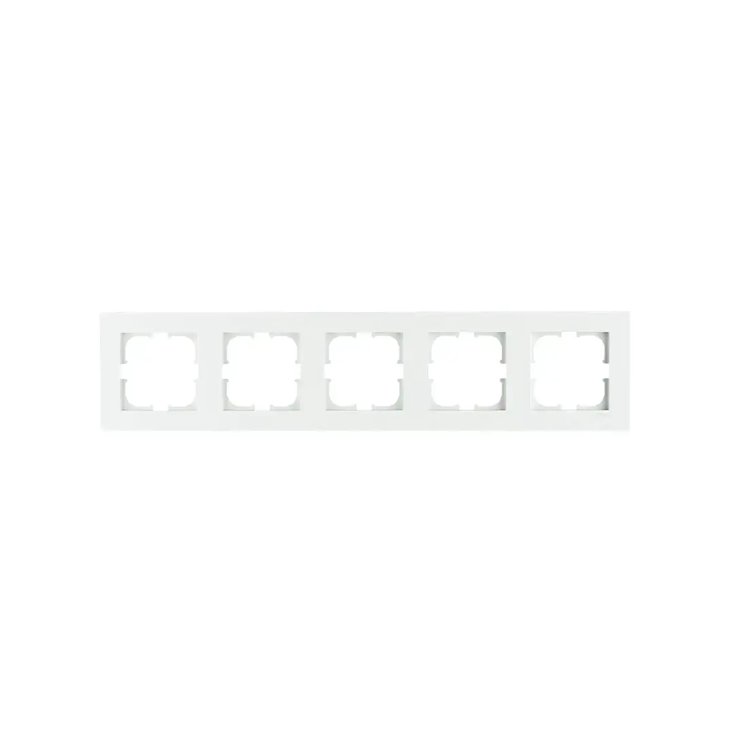 Ramă cu 4 locuri KARELL Alb Exen Elektrik - Dimensiuni (L x W x H x Ø) 368 x 83 x 10 mm