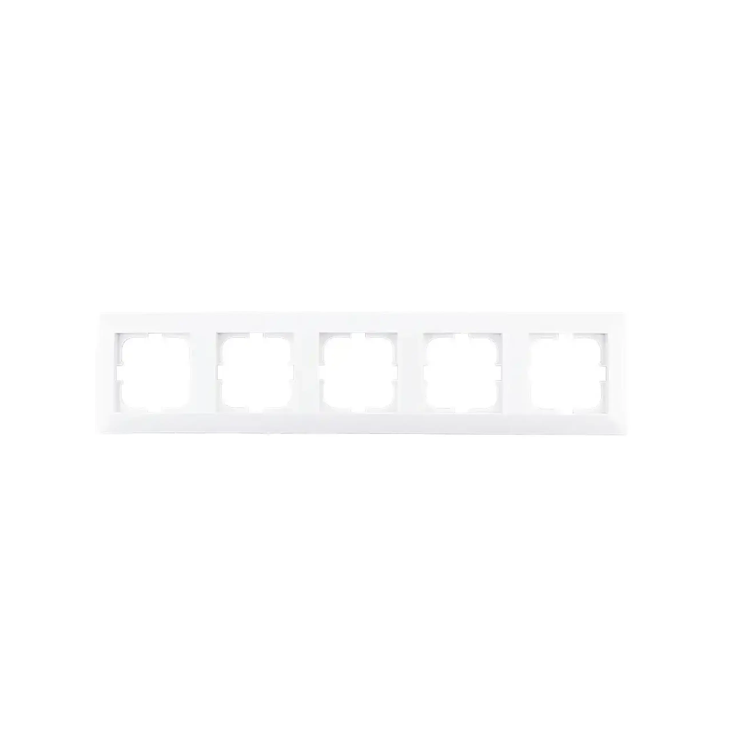 Ramă cu 4 locuri ODAK Alb Exen Elektrik - Dimensiuni (L x W x H x Ø) 368 x 83 x 10 mm