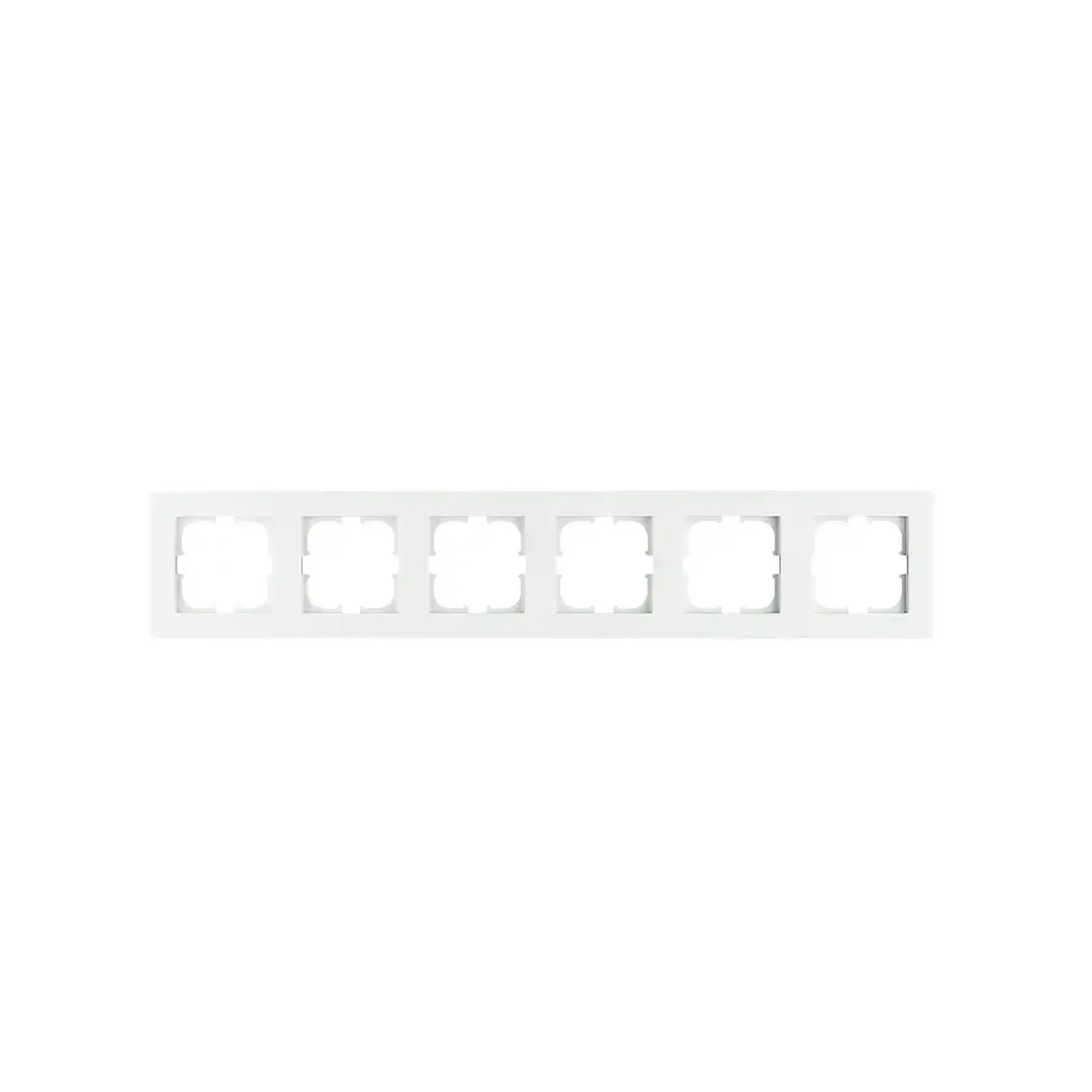Ramă cu 4 locuri KARELL Alb Exen Elektrik - Dimensiuni (L x W x H x Ø) 438 x 83 x 10 mm