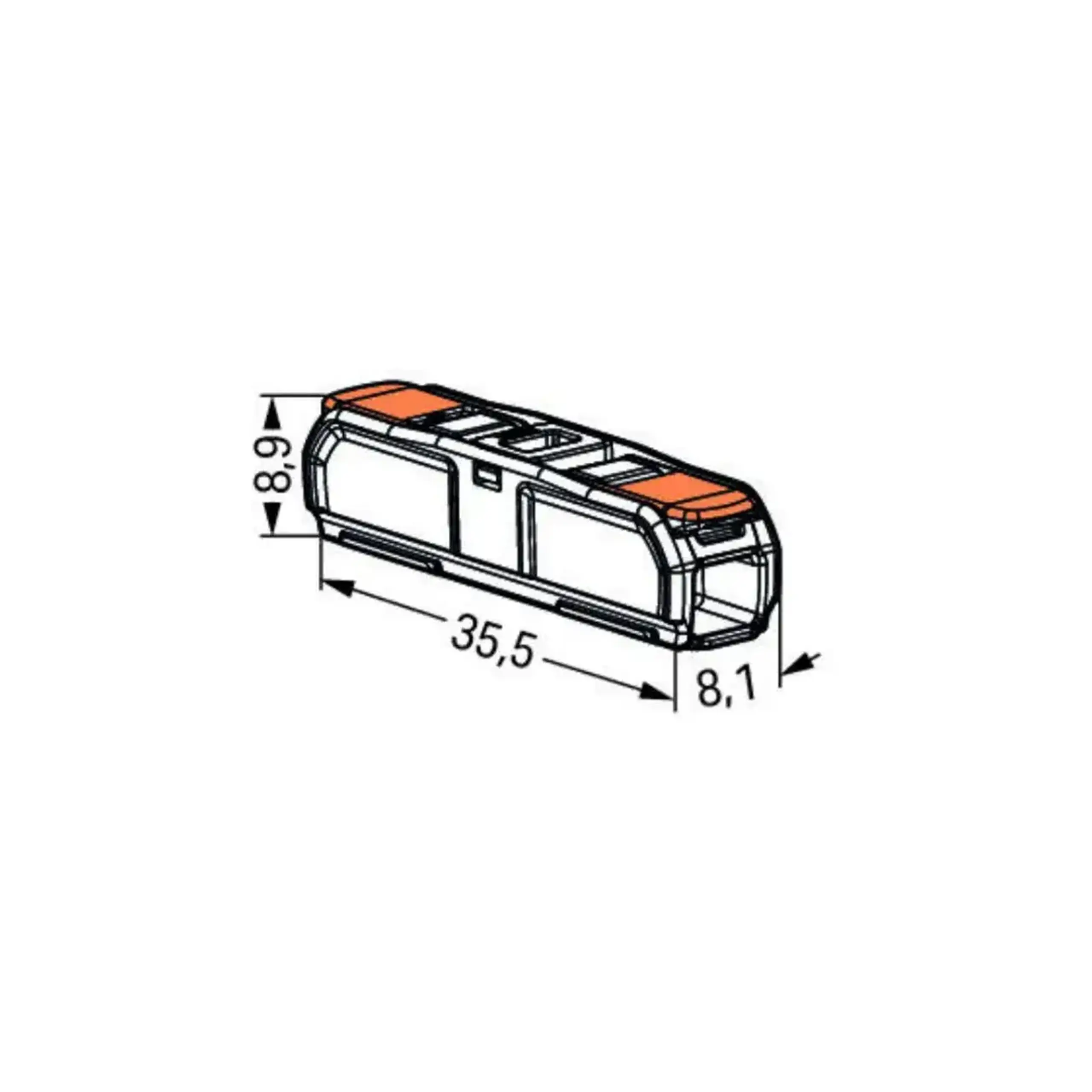 Conector universal 32 A Wago