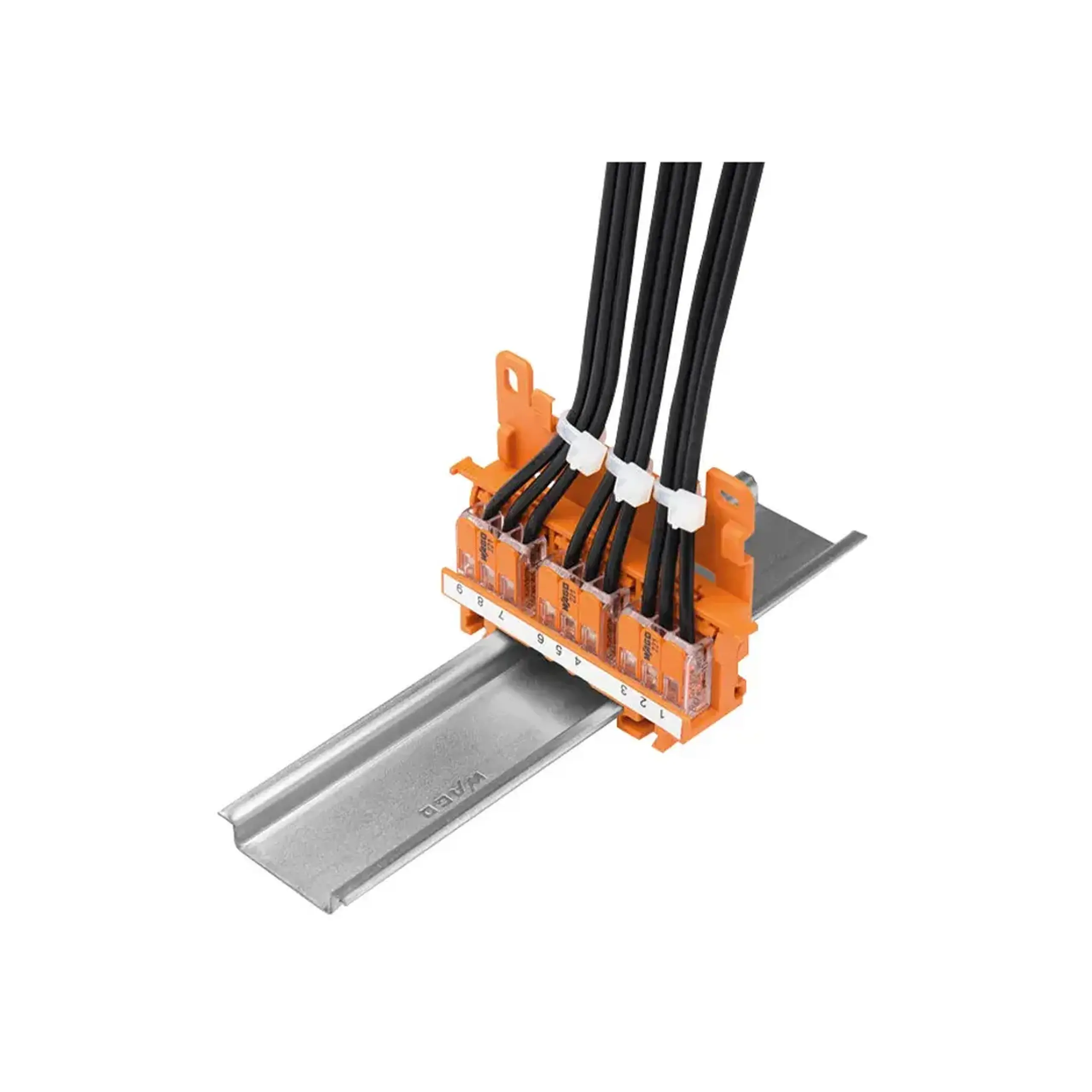 Suport pentru cleme pe șină 17.5 x 77.6 x 25.5 mm Wago