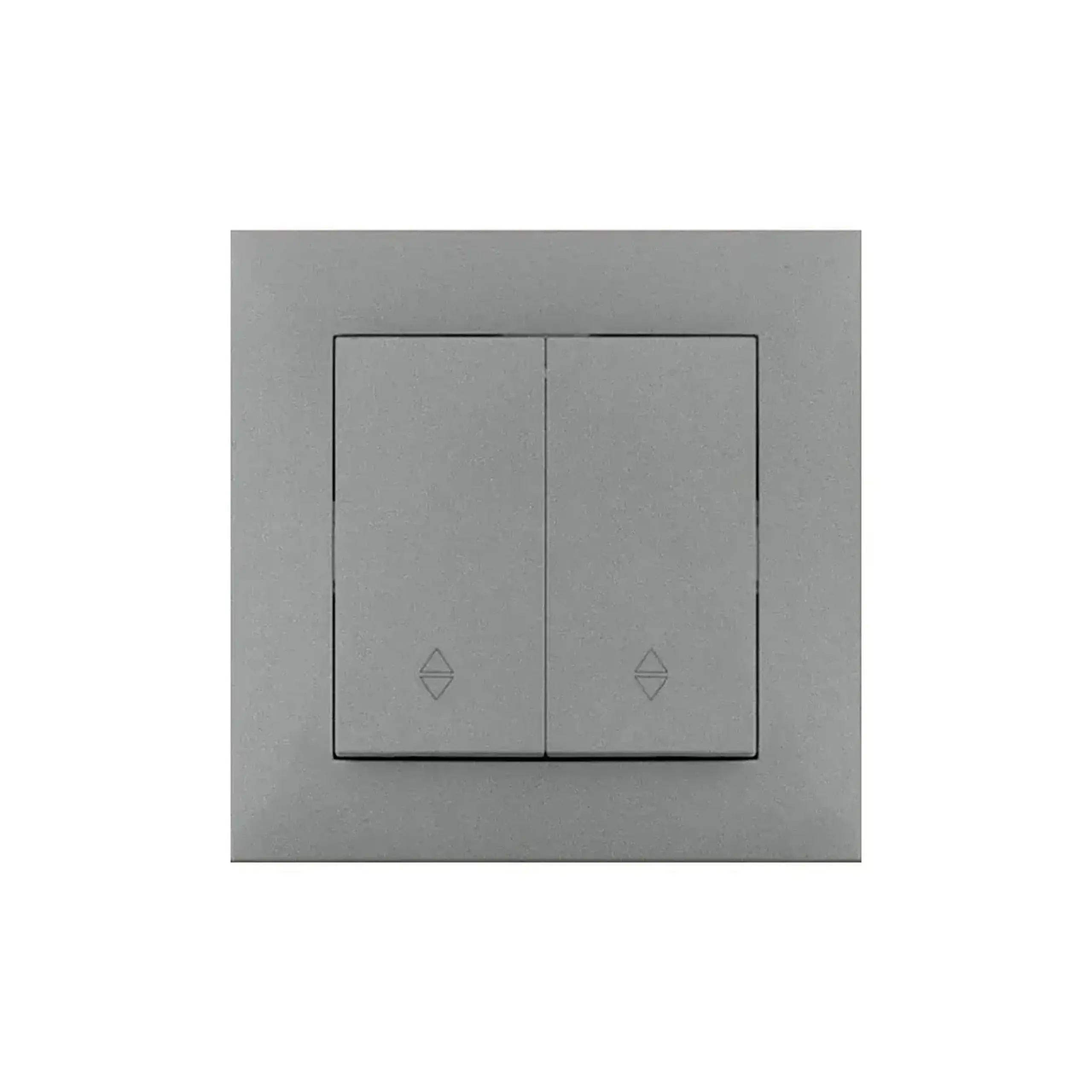 Întrerupător dublu cap scară rosa 10 A 220 - 240 V antracit Elmos - Culoare Titan