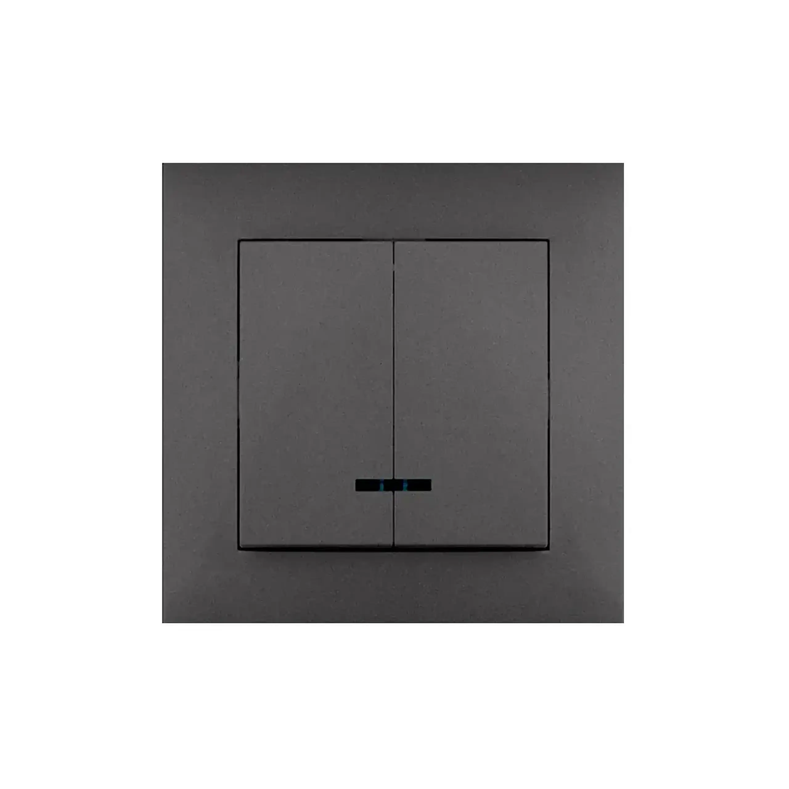 Întrerupător dublu cu indicator rosa 10 A 220 - 240 V antracit Elmos - Culoare Antracit