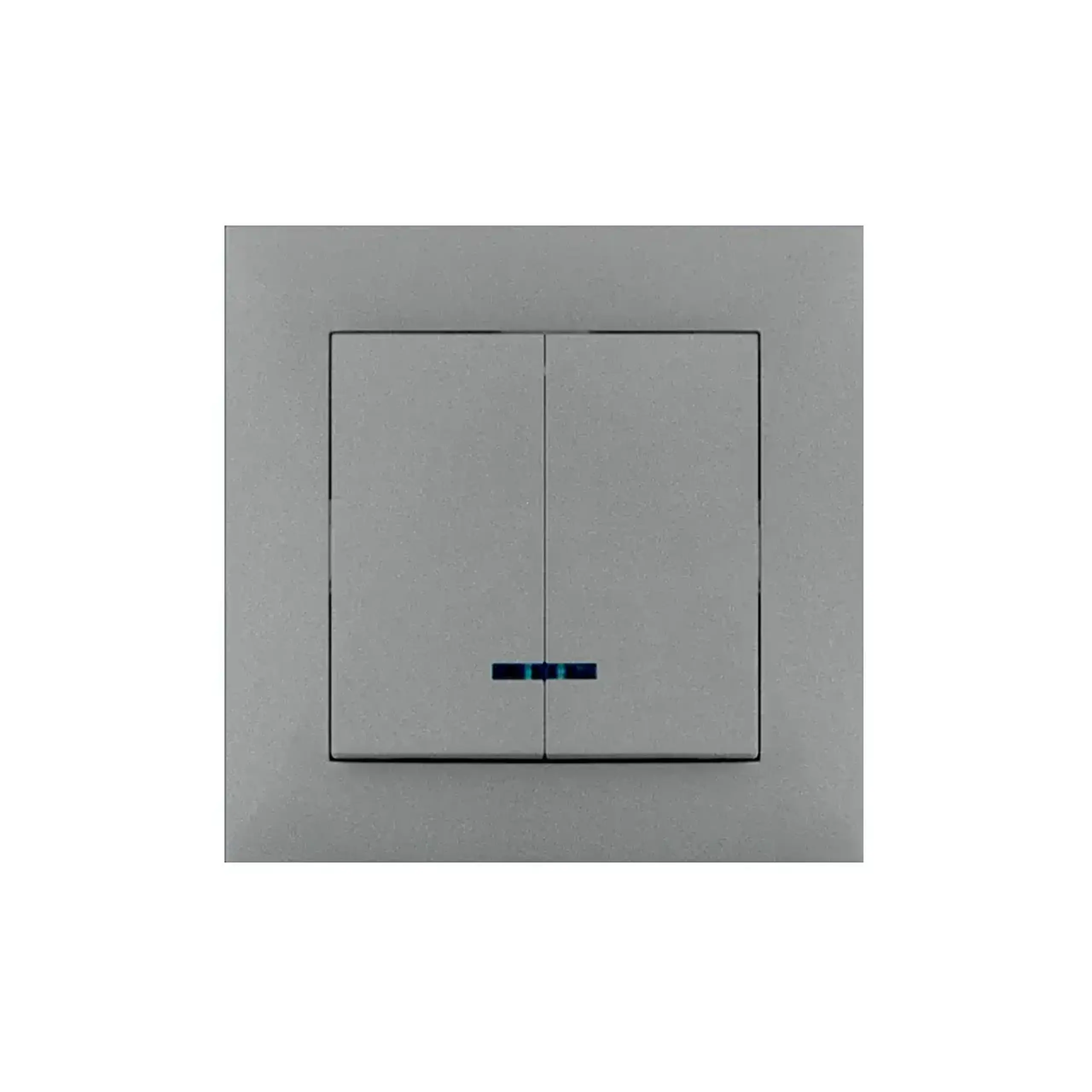 Întrerupător dublu cu indicator rosa 10 A 220 - 240 V antracit Elmos - Culoare Titan