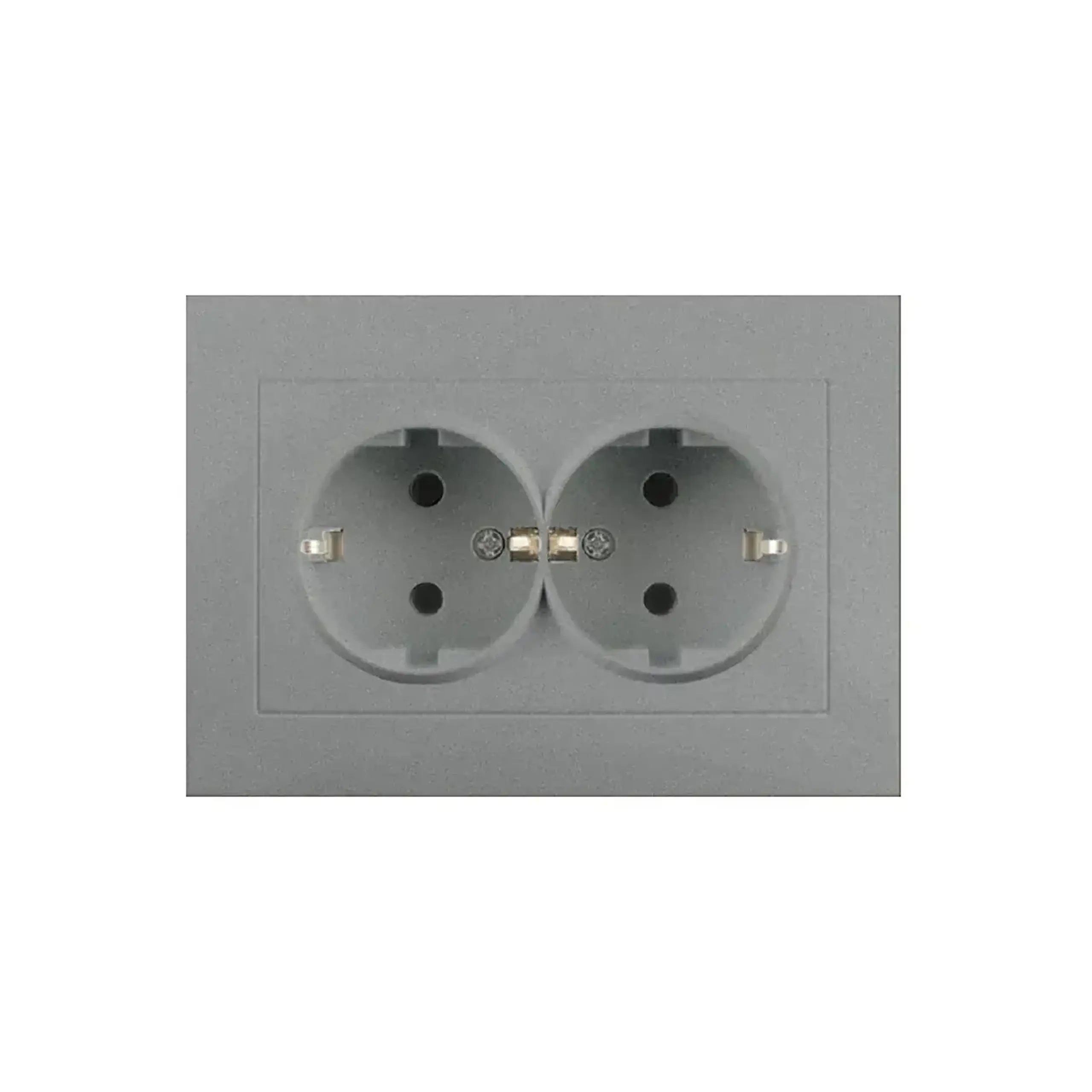 Priză dublă euro rosa 16 A 220 - 240 V antracit Elmos - Titan 50 Hz