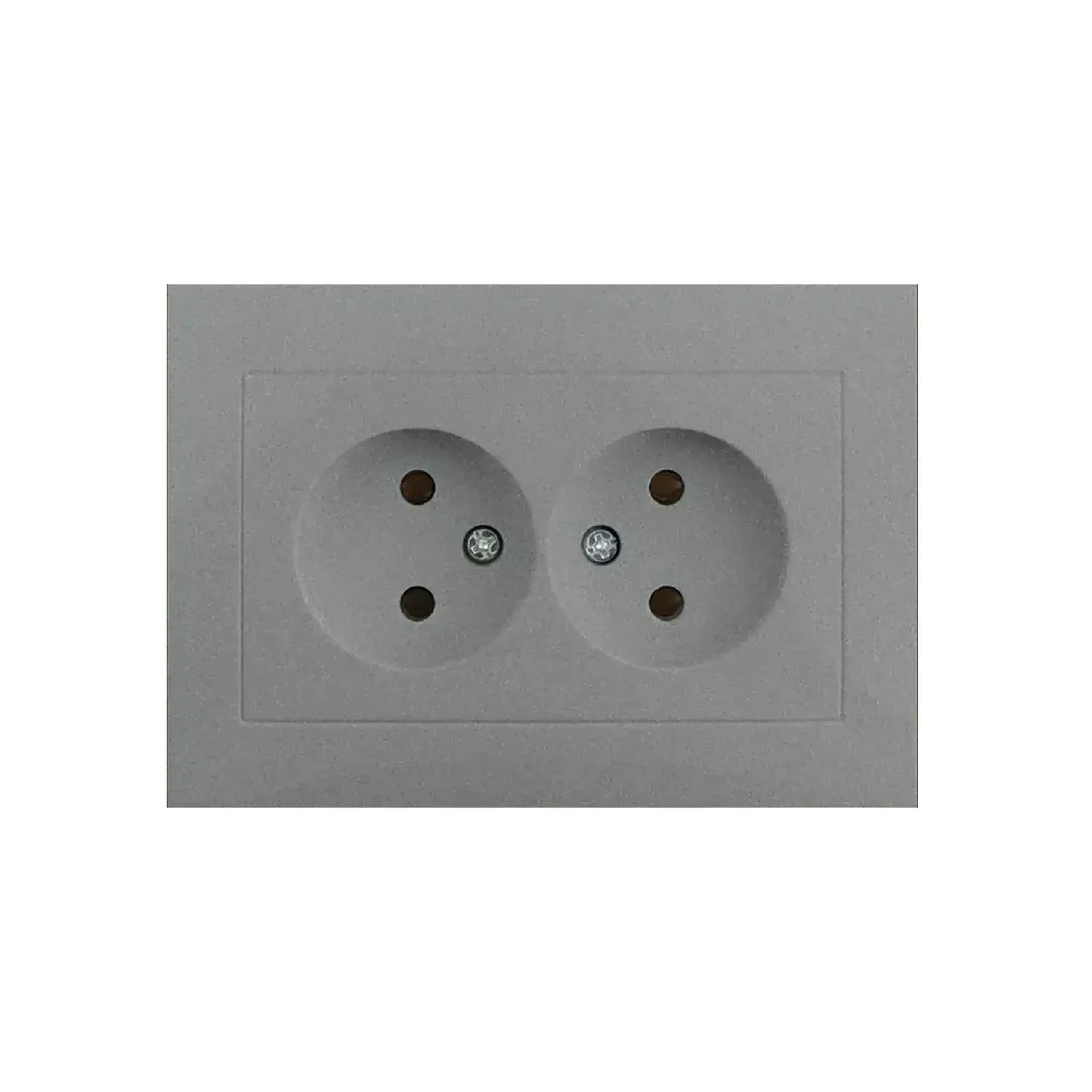 Priză dublă rosa 16 A 220 - 240 V antracit Elmos - Culoare Titan