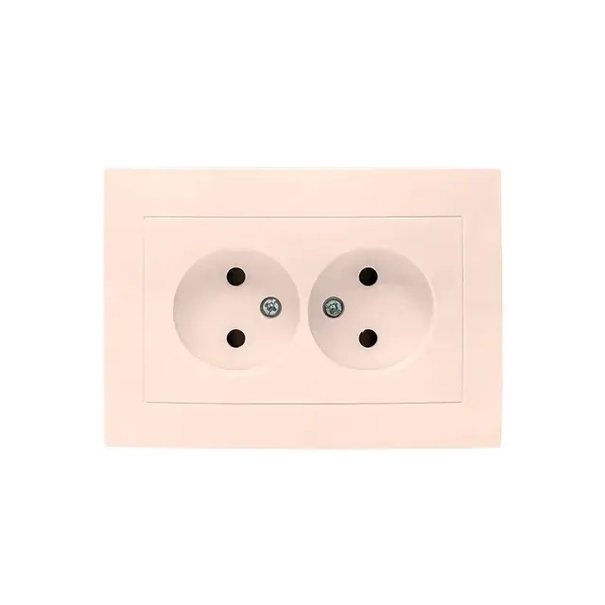 Priză dublă rosa 16 A 220 - 240 V antracit Elmos - Culoare Crem