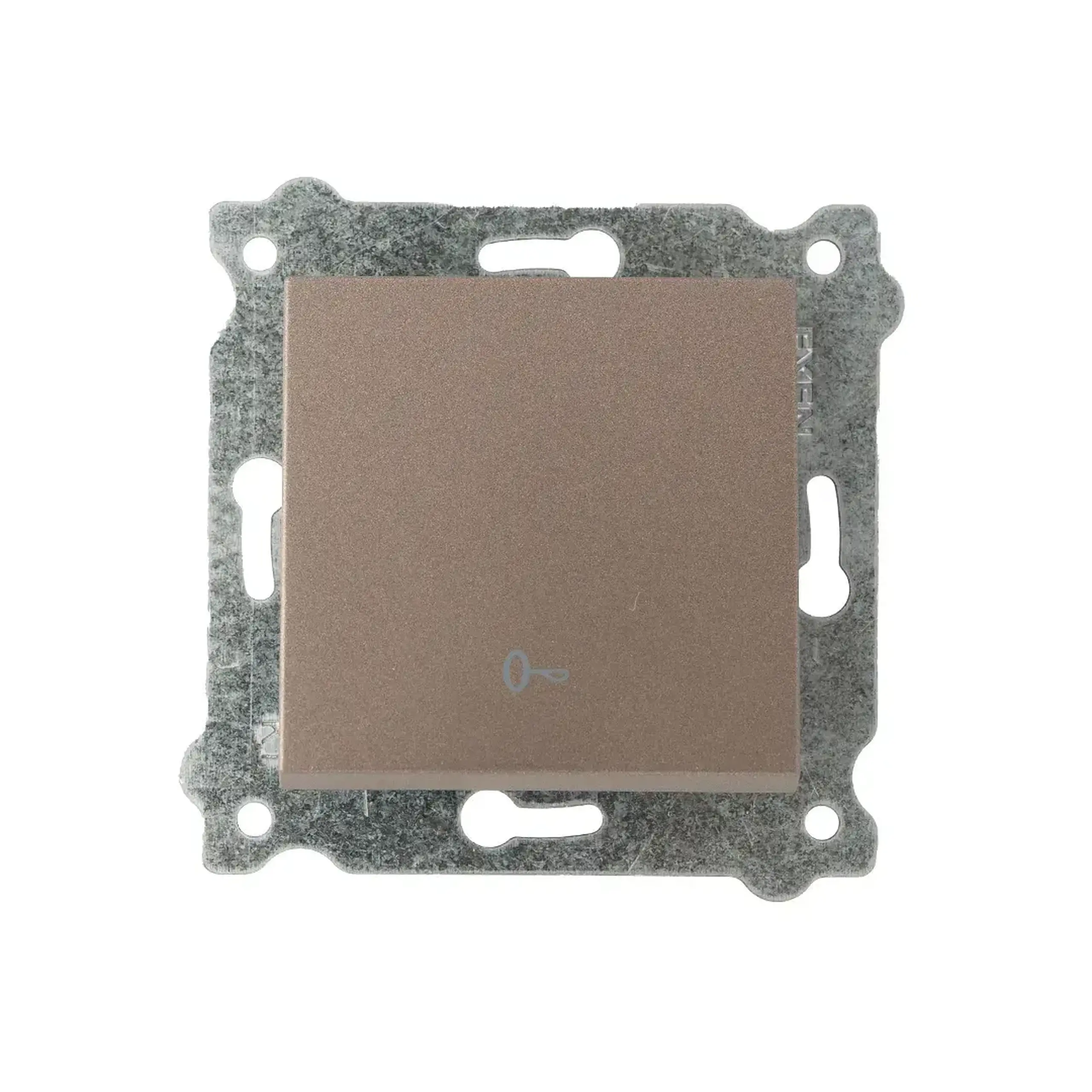 Întrerupător unitar cu simbol "cheie" KARELL 10 A 220 - 240 V Mocha Exen Elektrik