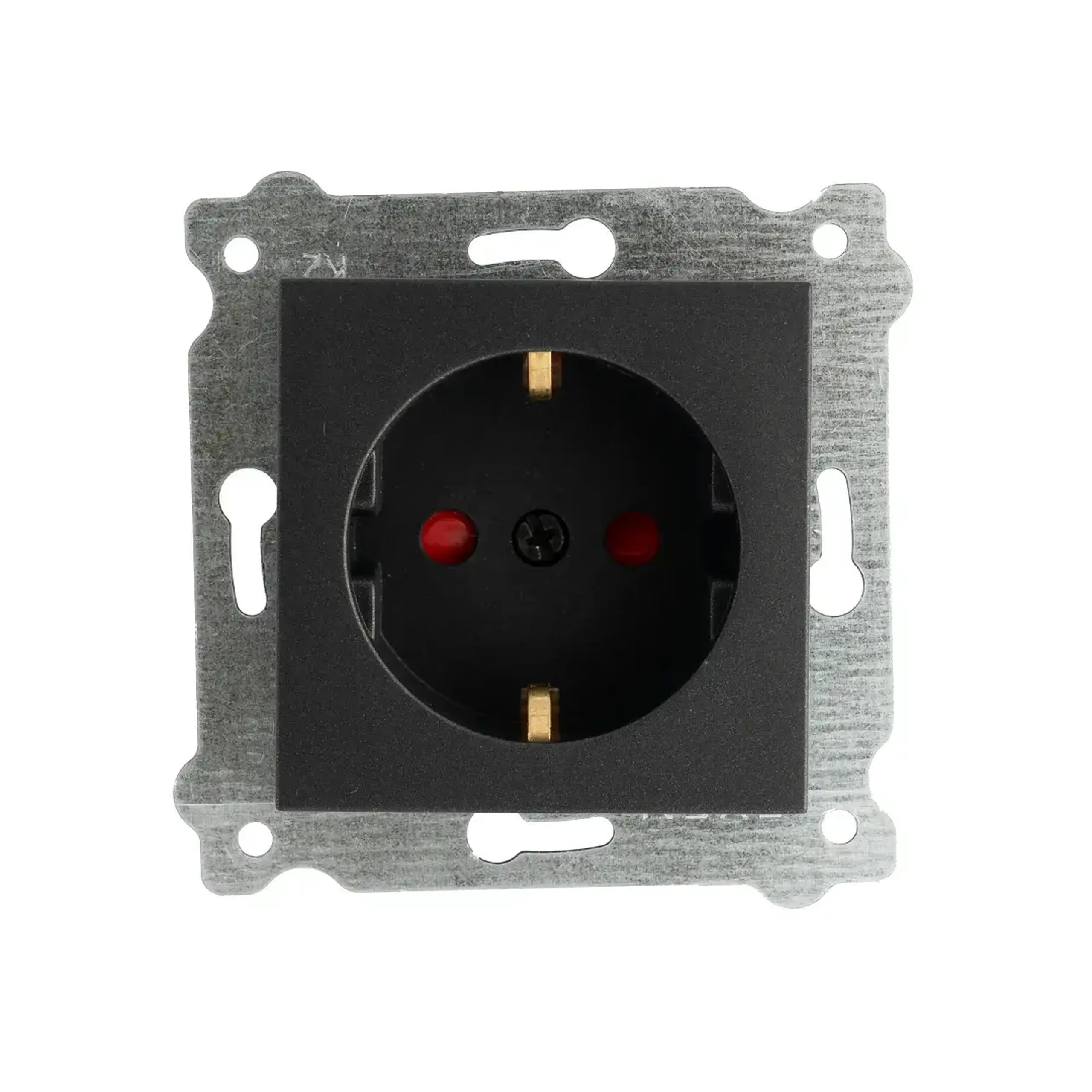 Priză cu împământare și obturator KARELL 16 A 220 - 240 V Negru Exen Elektrik