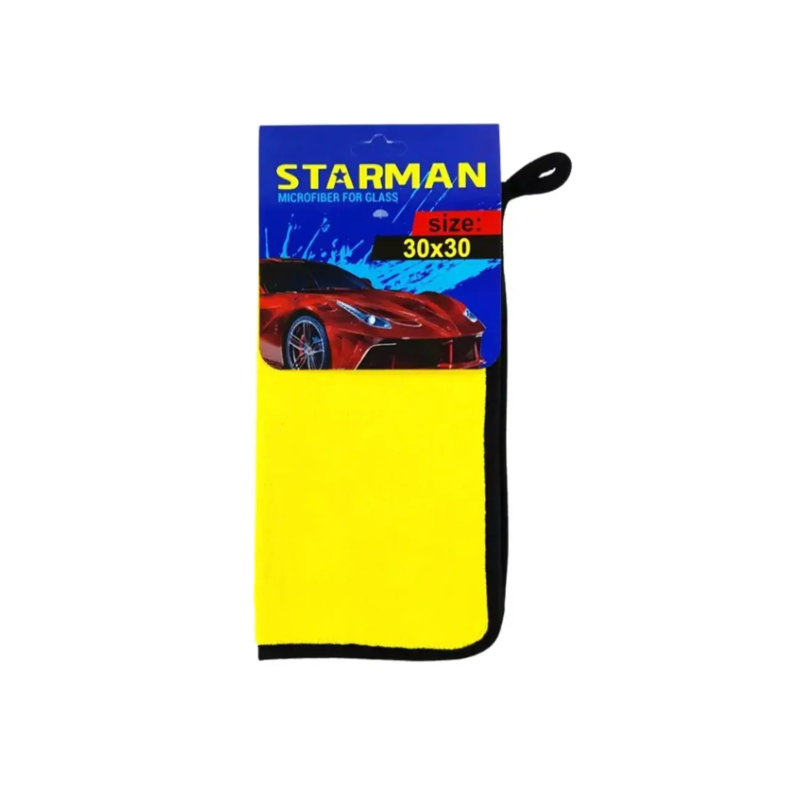 Lavetă microfibră 30 x 60 cm Star Man - Galben 30 x 30 cm