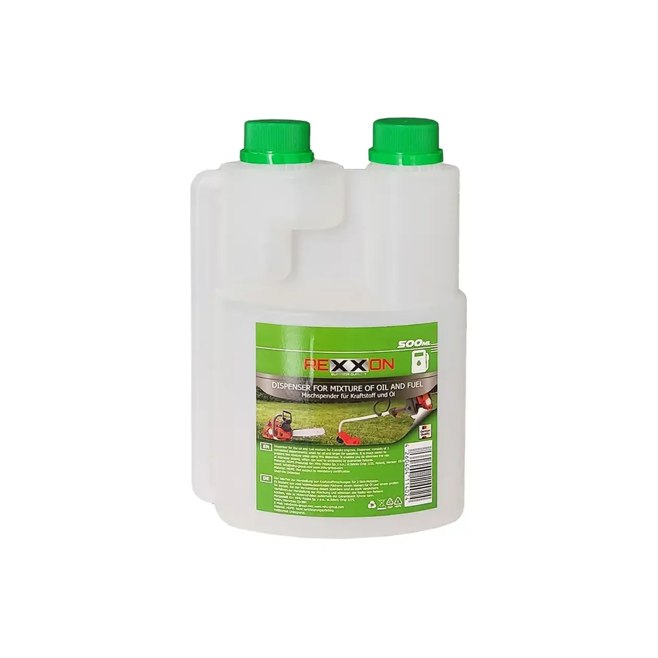 Canistră gradată pentru amestec de combustibil Rexxon - Capacitate 500 ml