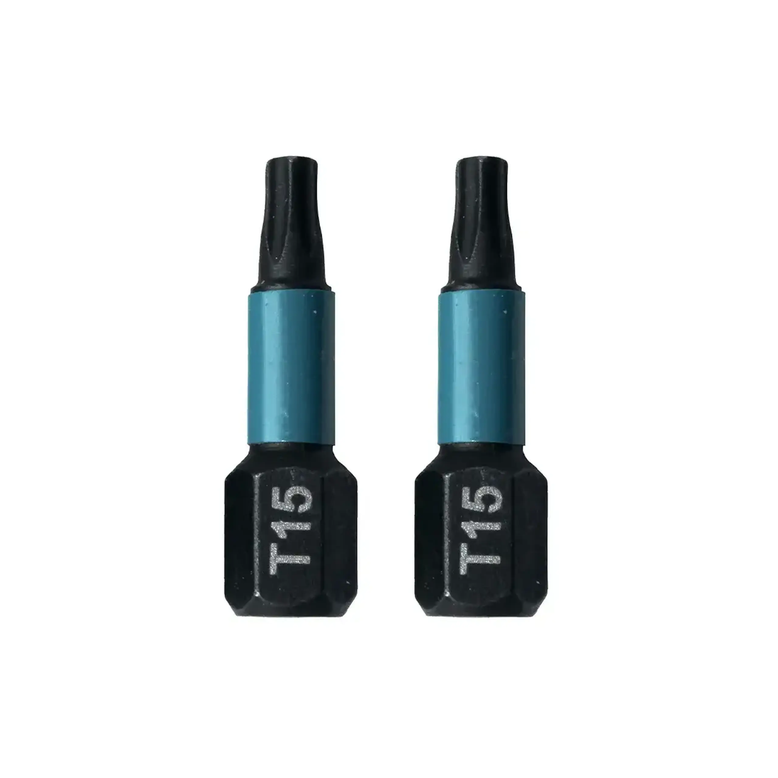 Set biți 2 buc. Impact Black T15 1/4" 25 mm Makita - Lungime 25 mm