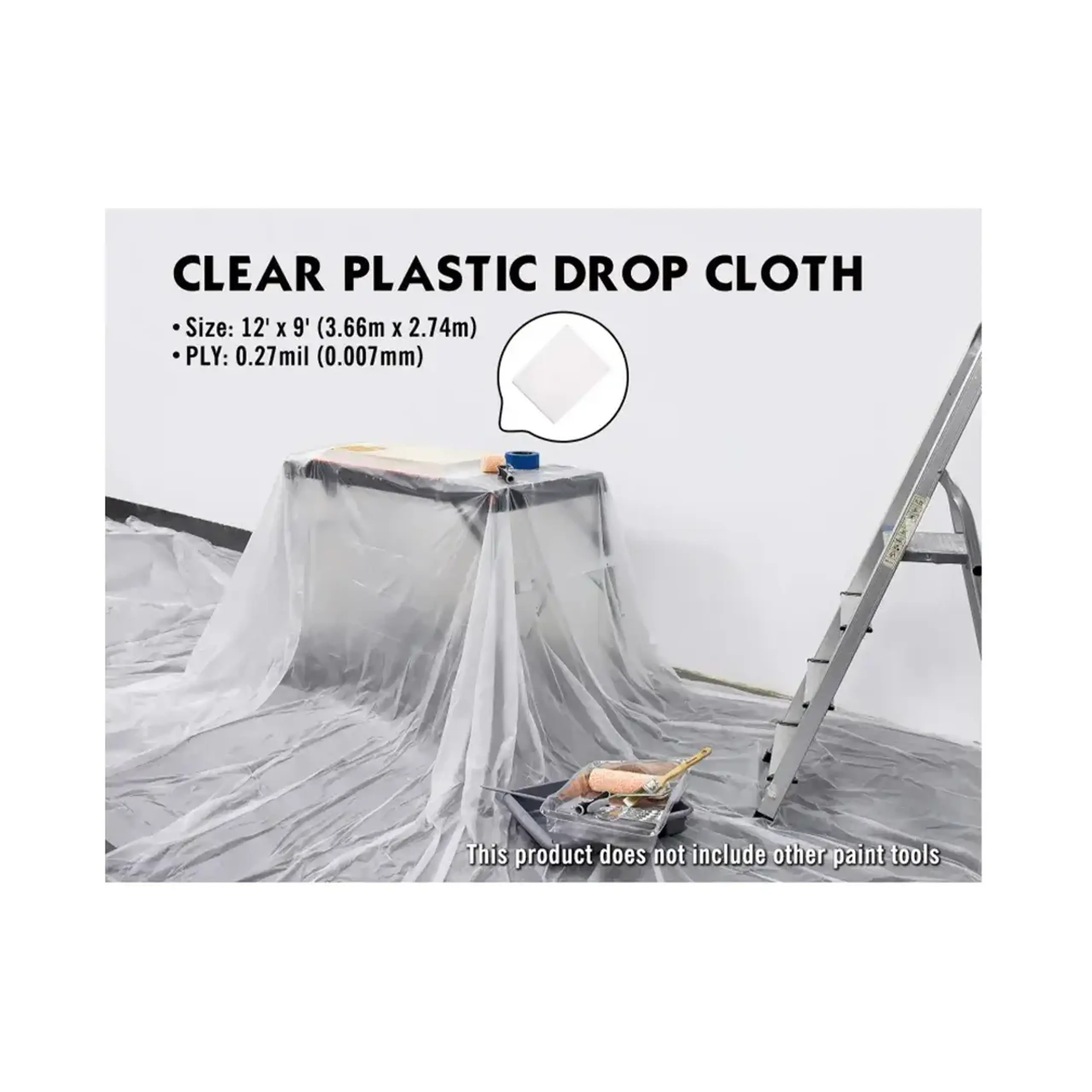 Peliculă de protecție 3.66 x 2.74 m Rollingdog
