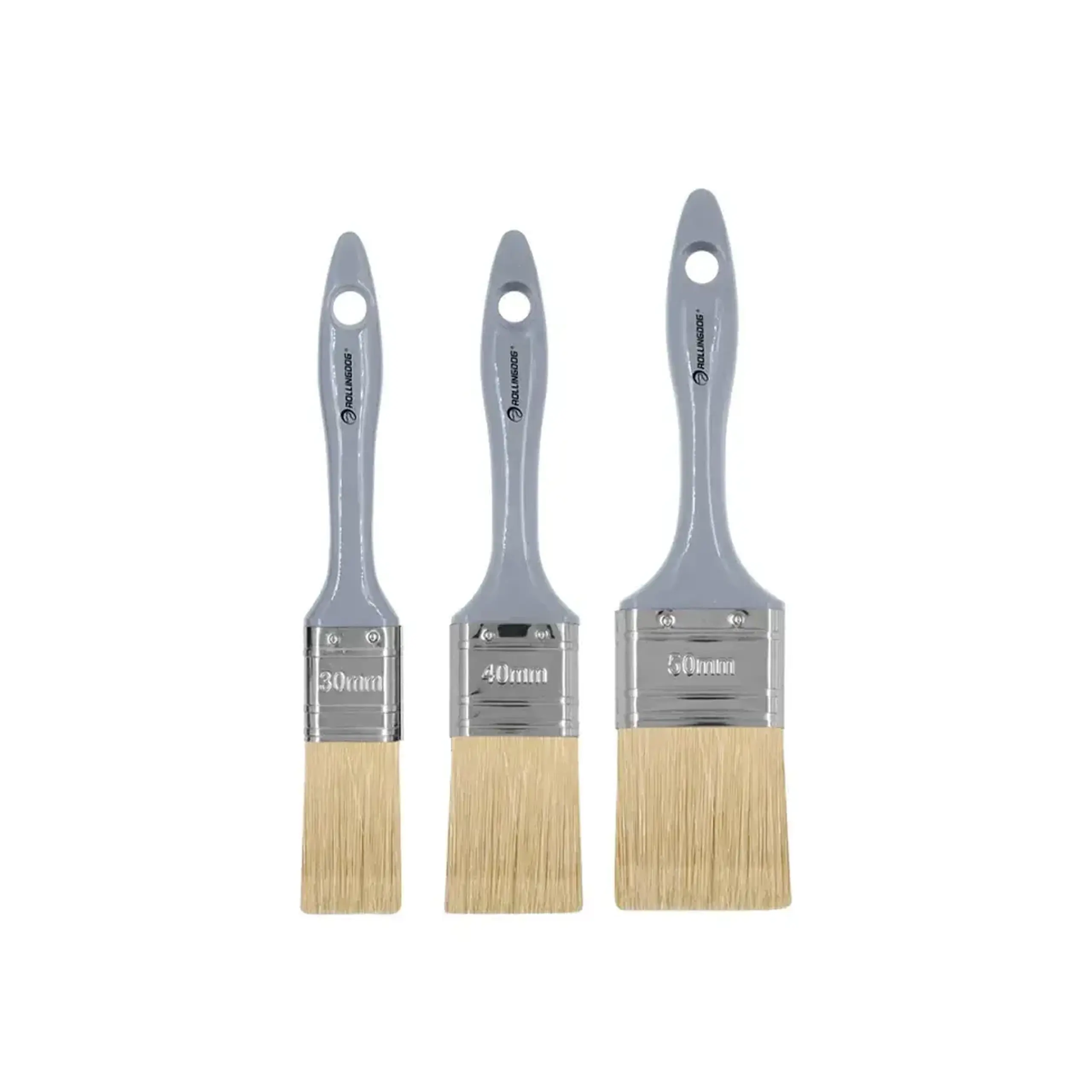 Set pensule cu mâner din plastic 30/40/50 mm Rollingdog - Bucăţi în set 3 buc.