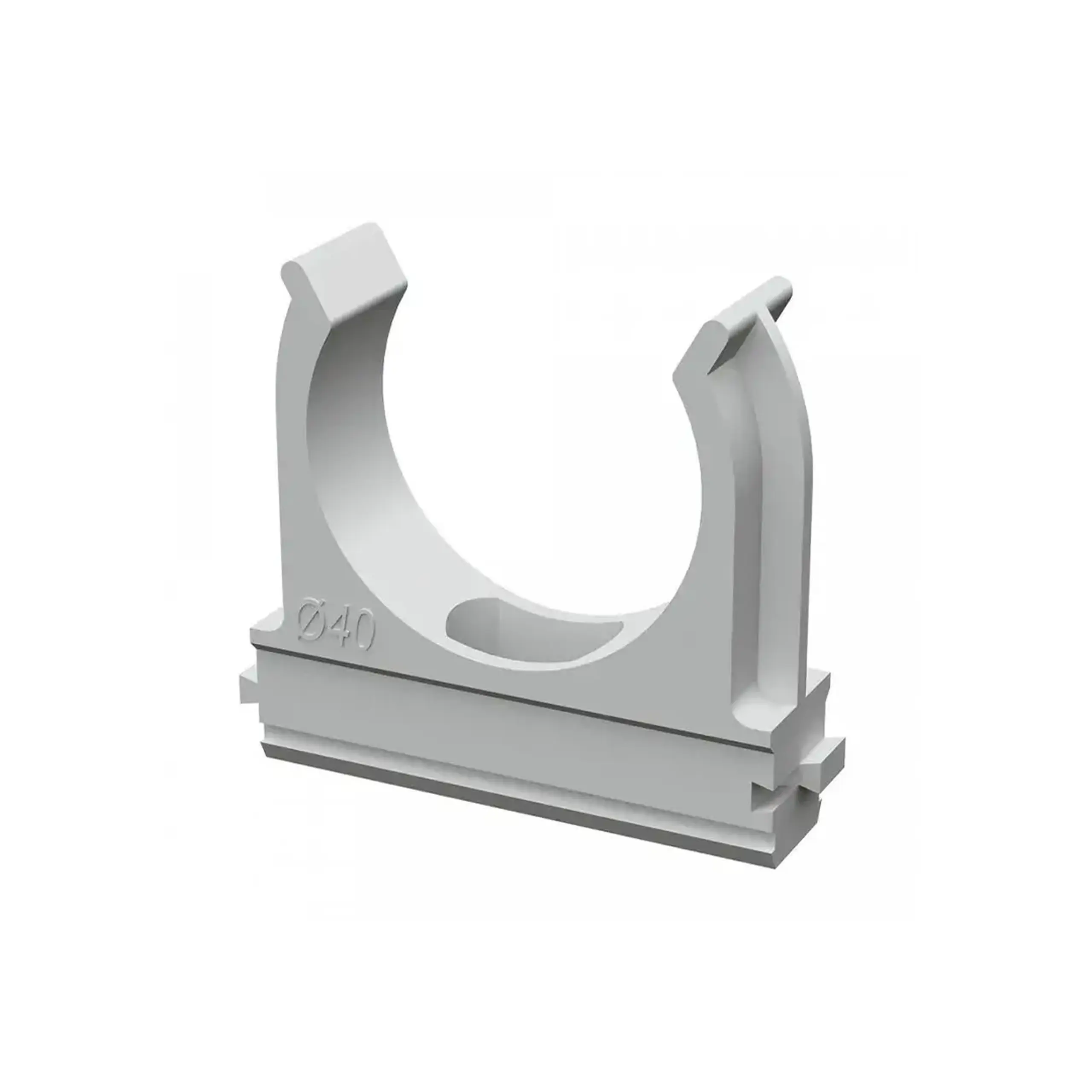 Clipsa plastic Pentru țevi 50 mm Plastic Promrukav - Bucăți în ambalaj 30 buc.