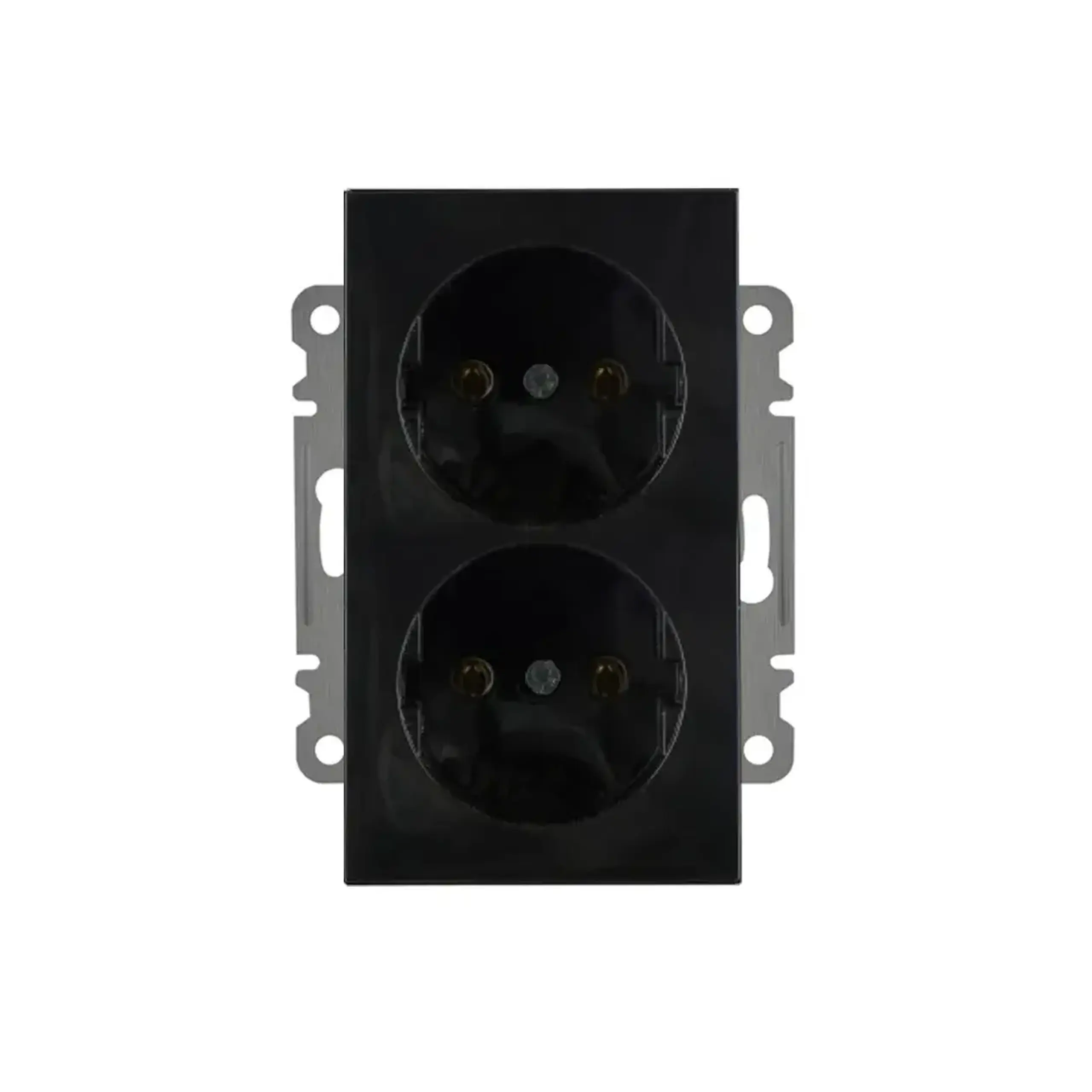 Priză dublă karea 16 A 220 - 240 V alb Makel - Negru 2P