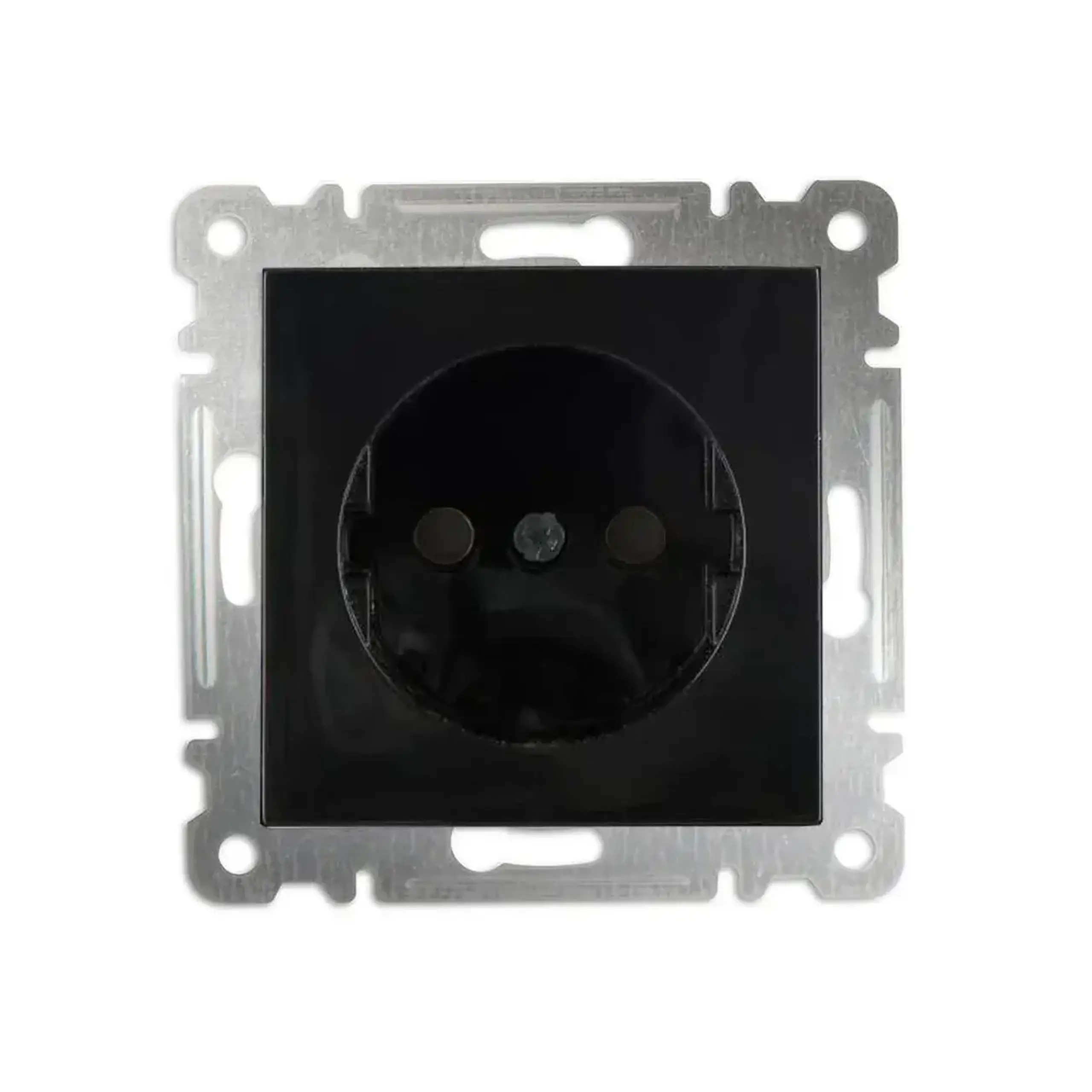 Priză cu obturator karea 16 A 220 - 240 V alb Makel - Negru 2P