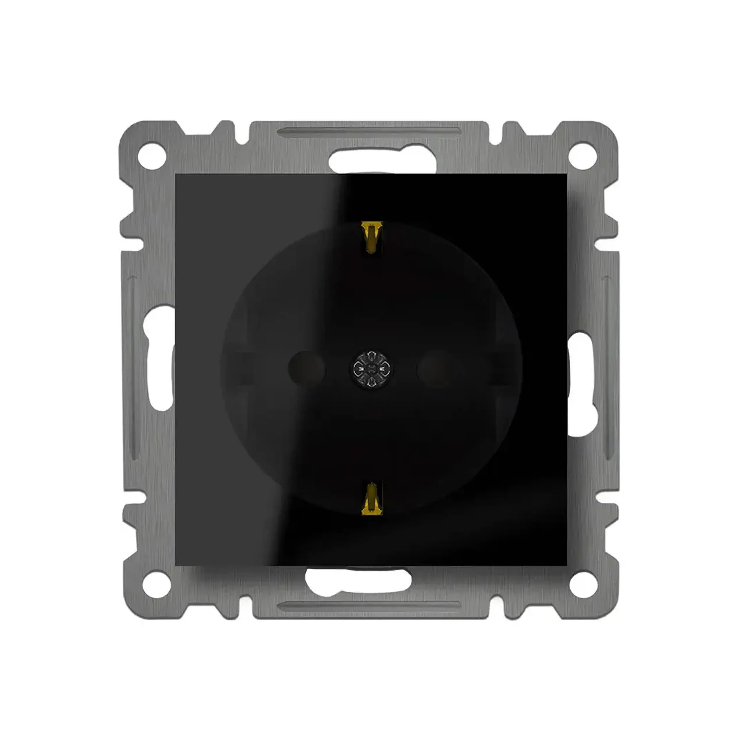 Priză cu obturator karea 16 A 220 - 240 V alb Makel - Negru 2P + E