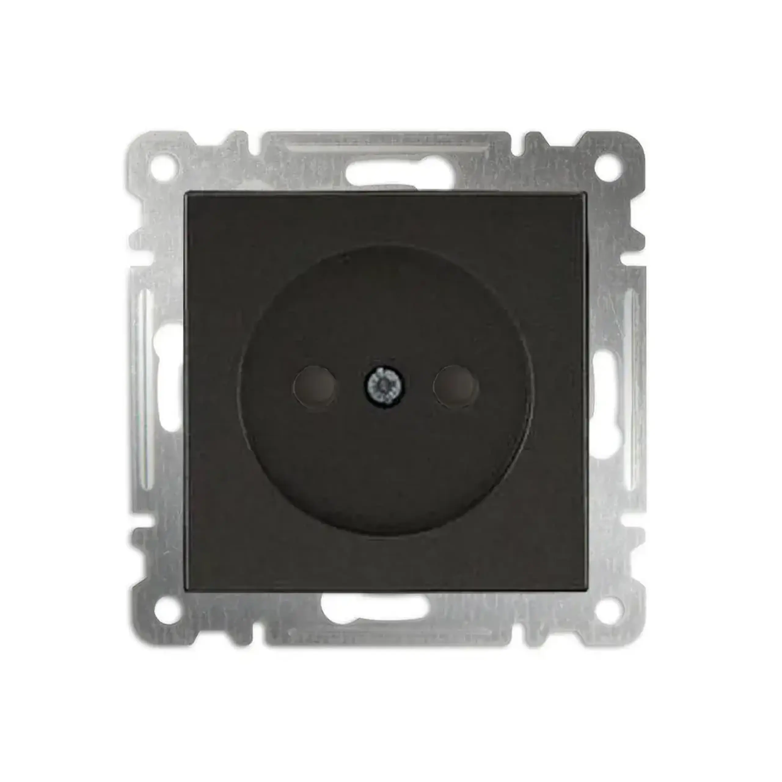 Priză cu obturator karea 16 A 220 - 240 V alb Makel - Fumuriu 2P