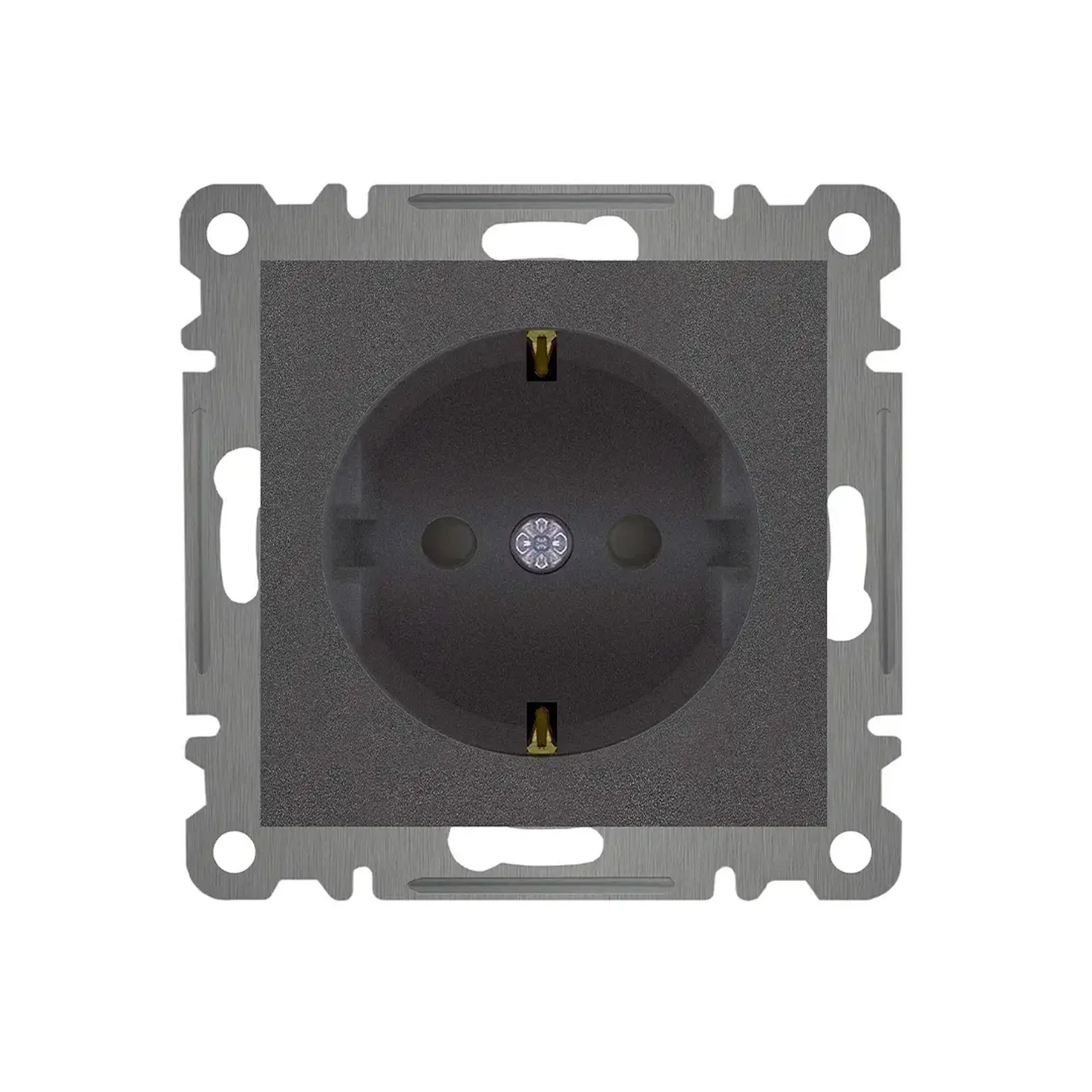 Priză cu obturator karea 16 A 220 - 240 V alb Makel - Fumuriu 2P + E