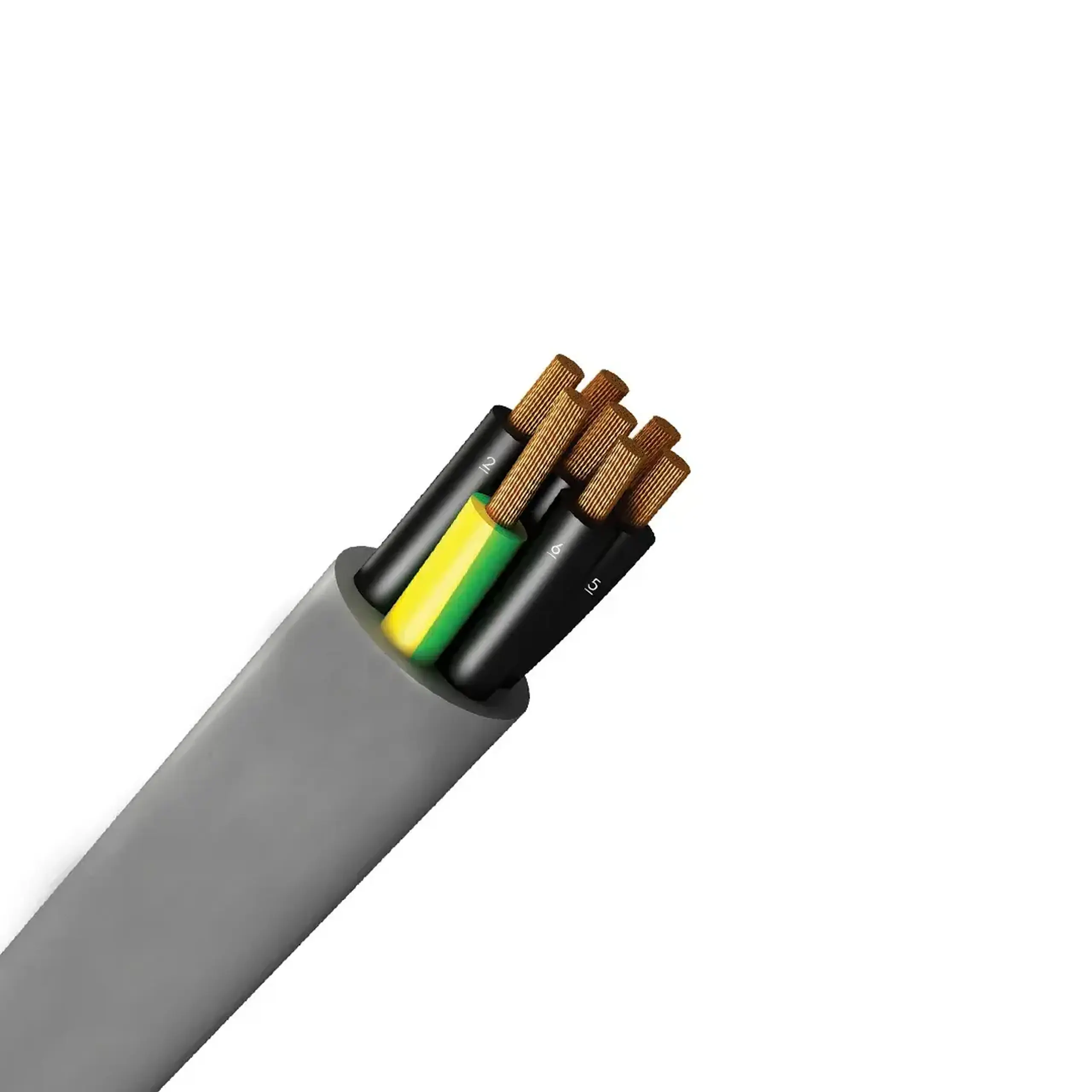 Fir electric YSLY-OZ 2 * 0.75 mm² gri cupru