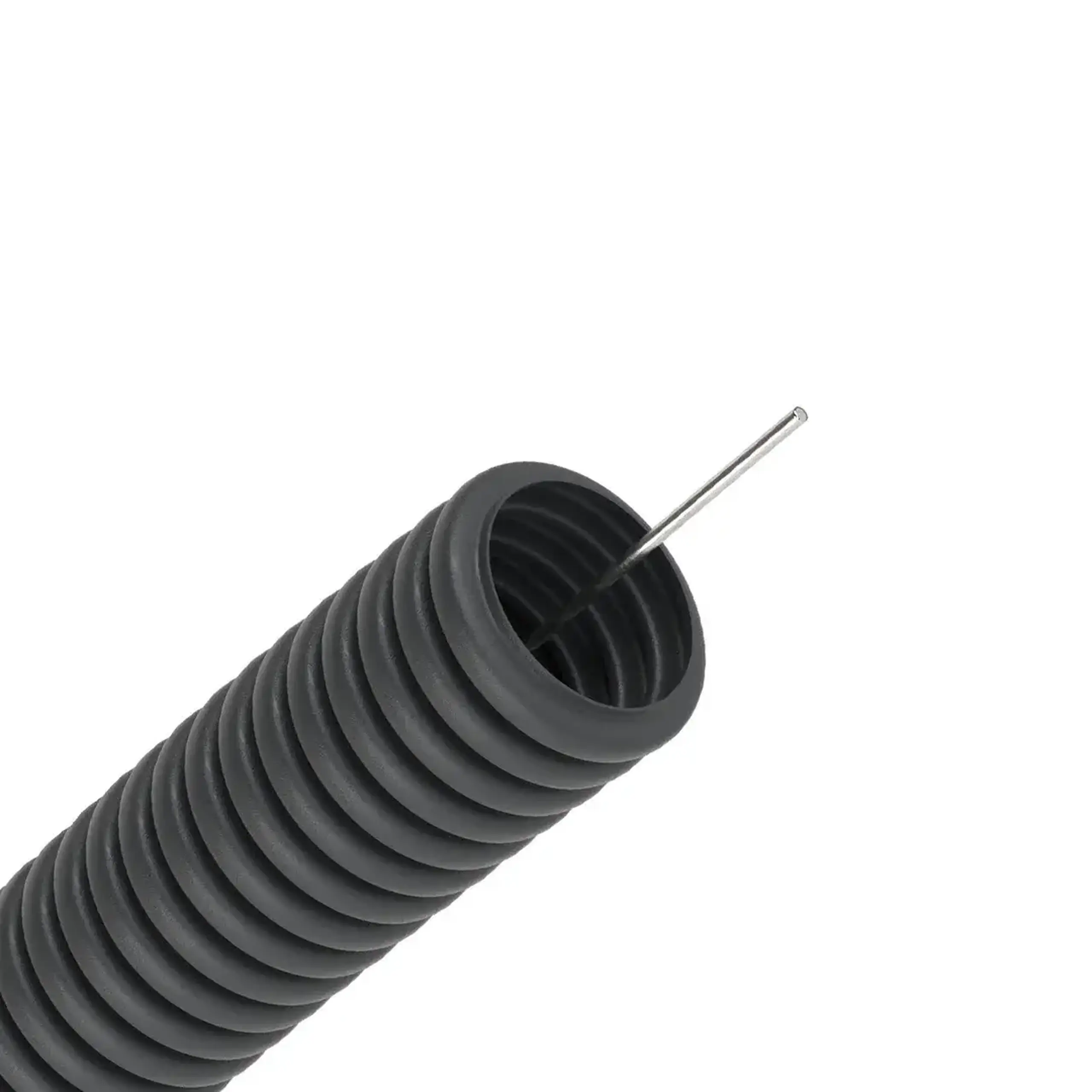 Tub gofrat 20 mm Negru
