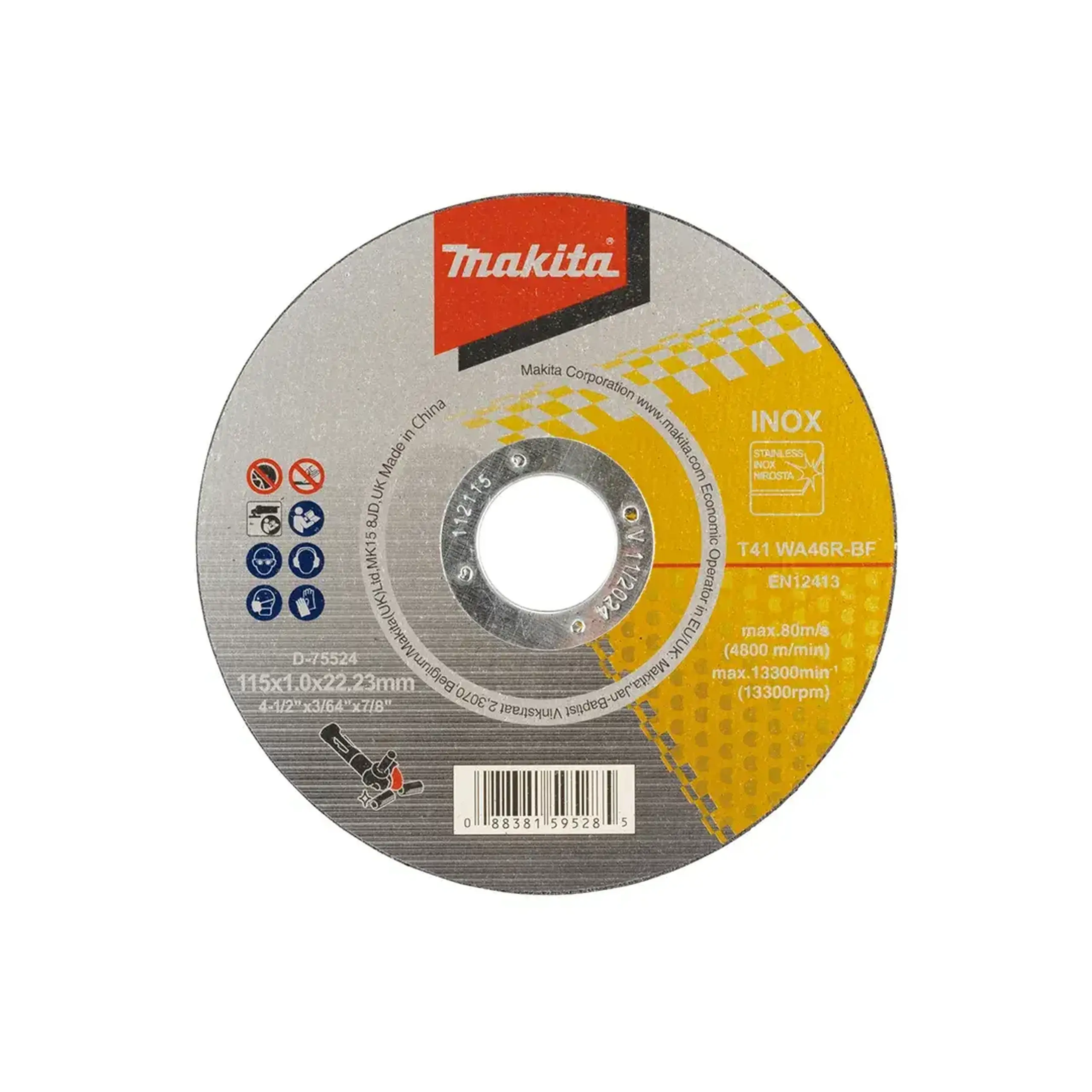 Disc de tăiat pentru oţel 115 * 22.23 mm