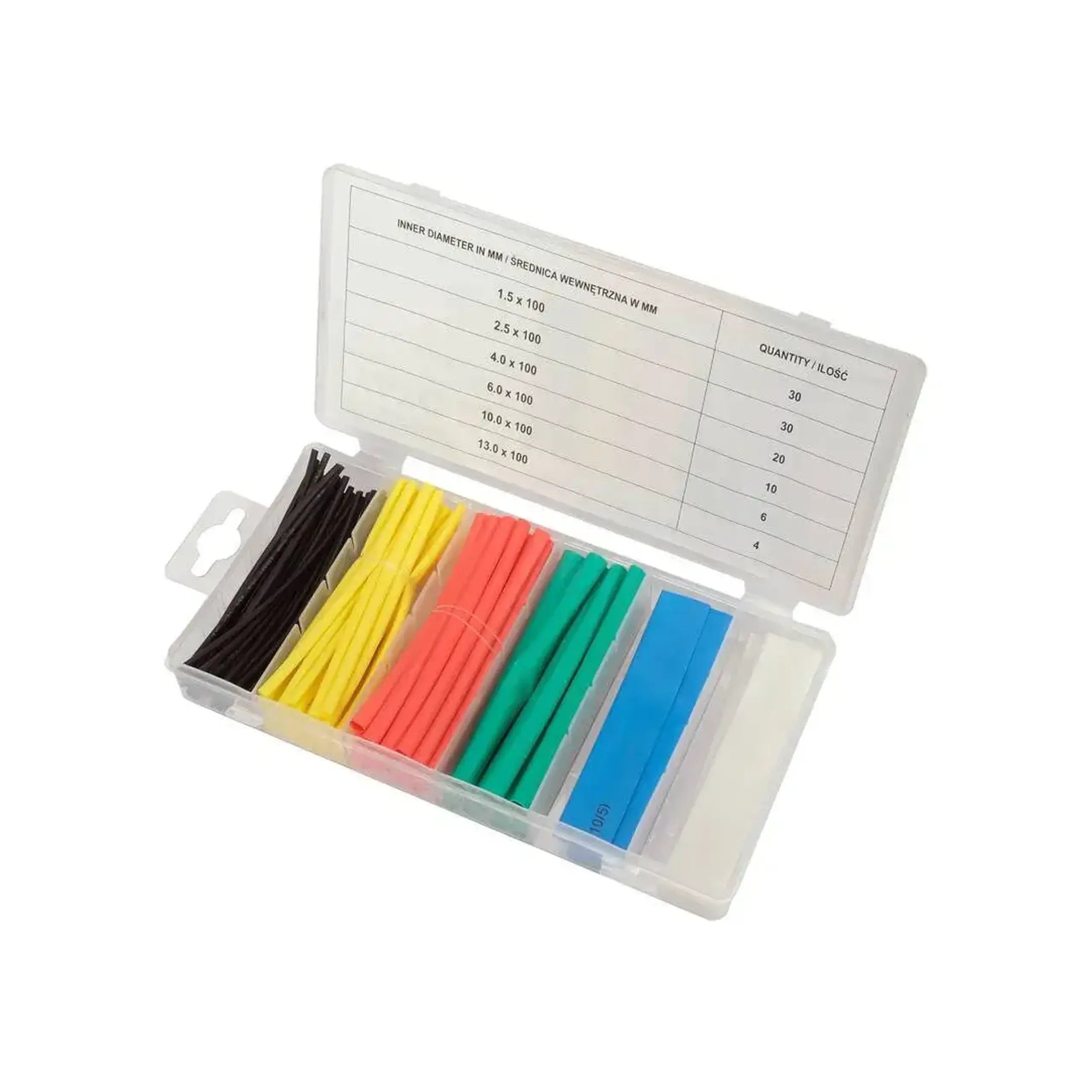 Set tuburi termoretractabile 100 mm Yato - Bucăți în ambalaj 100 buc.