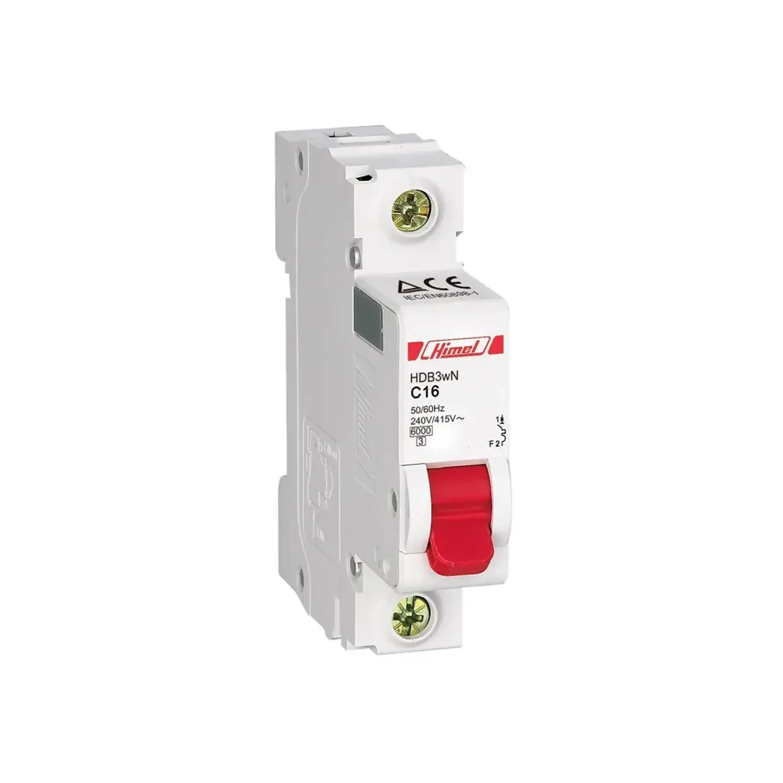Întreruptor automat HDB3W 1P 6 A 240 V AC C Himel - 16 A (A) 1P
