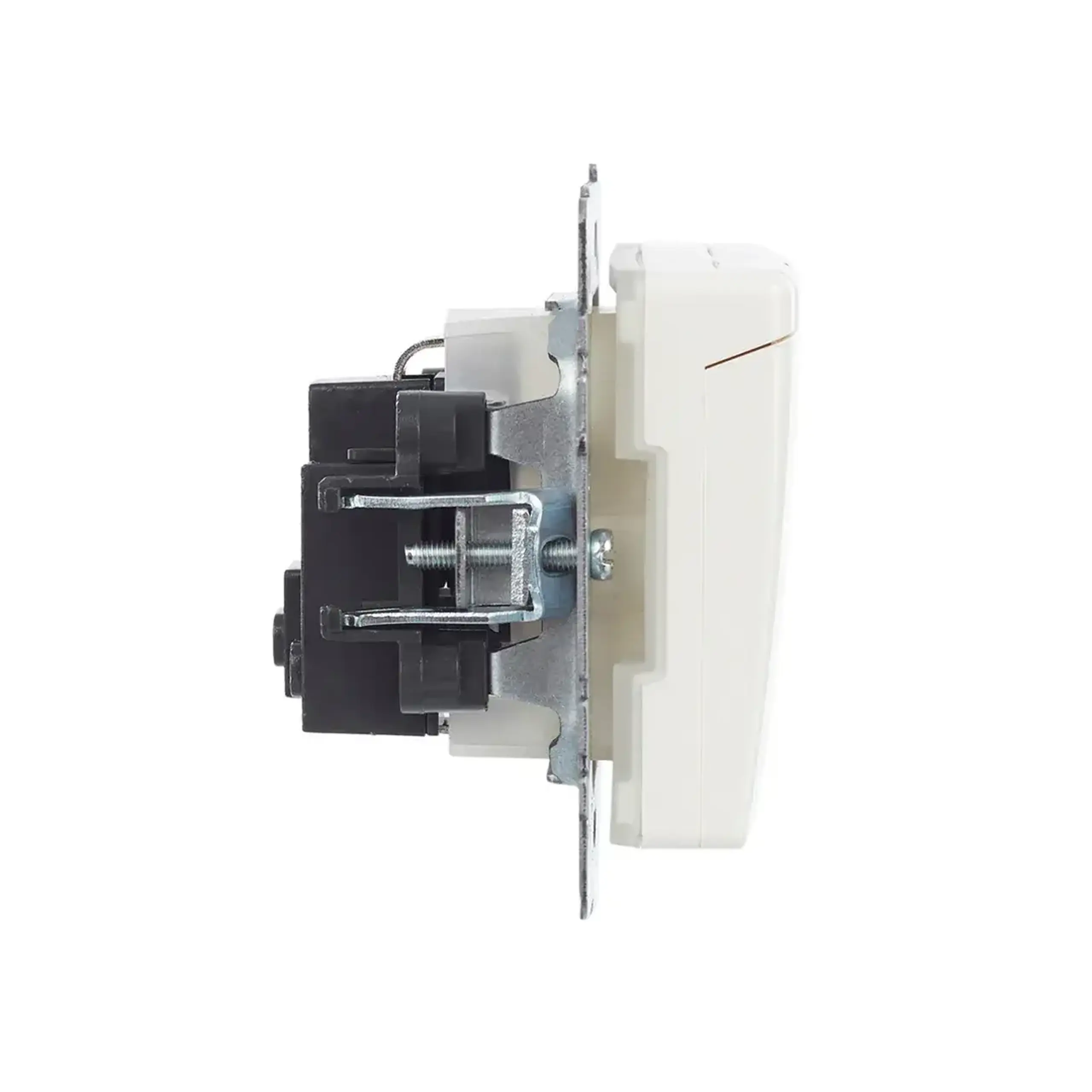 Priză cu obturator și capac BRITE 16 A 220 - 240 V Perlă IEK