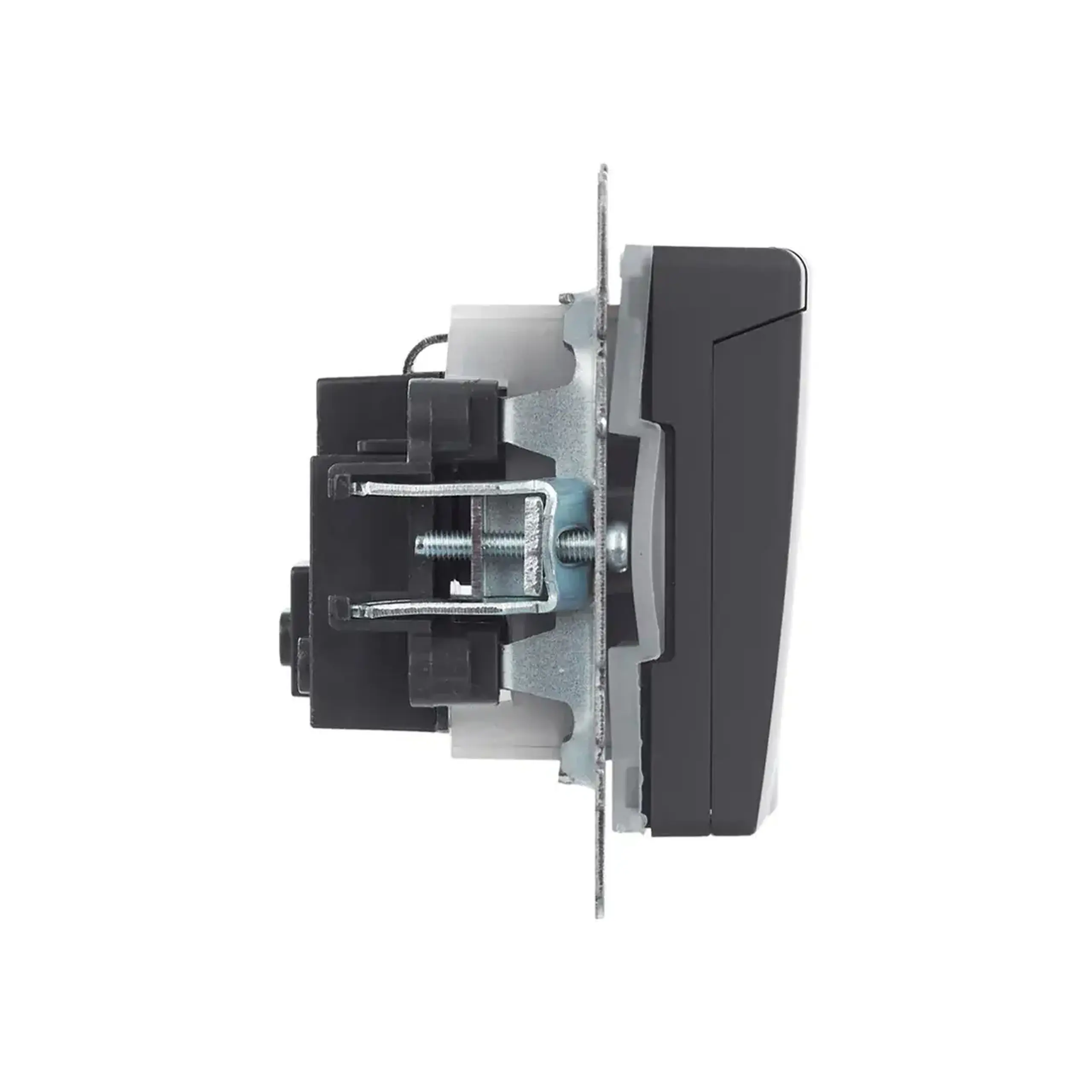 Priză cu obturator și capac BRITE 16 A 220 - 240 V Grafit IEK