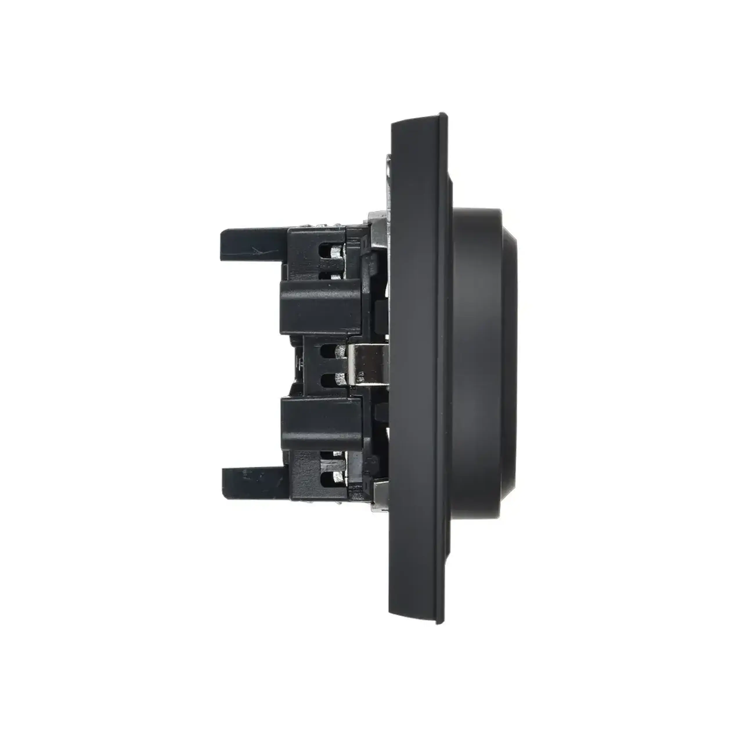 Priză dublă cu împământare BRITE 16 A 220 - 240 V Grafit IEK